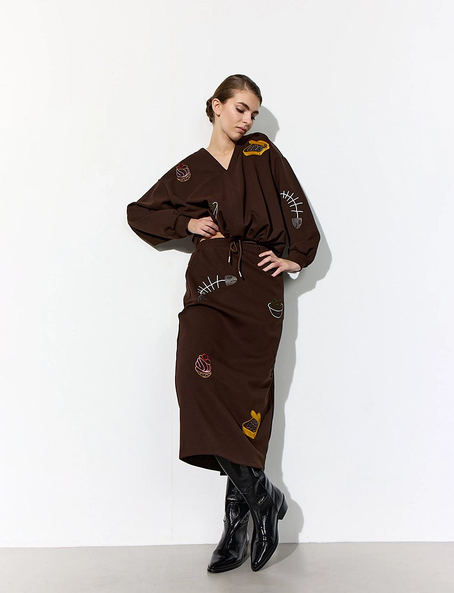 Hunkøn - Chili Skirt - brown - 3
