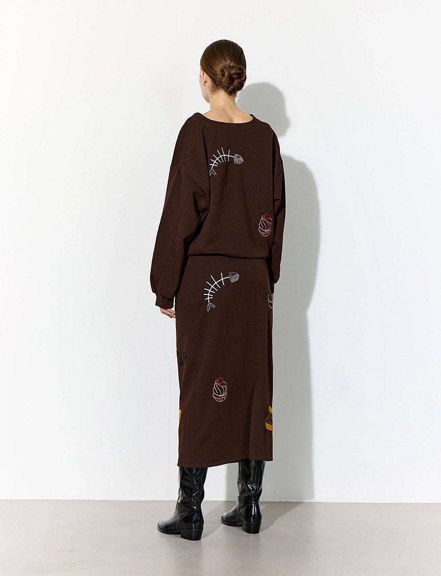 Hunkøn - Chili Skirt - brown - 5