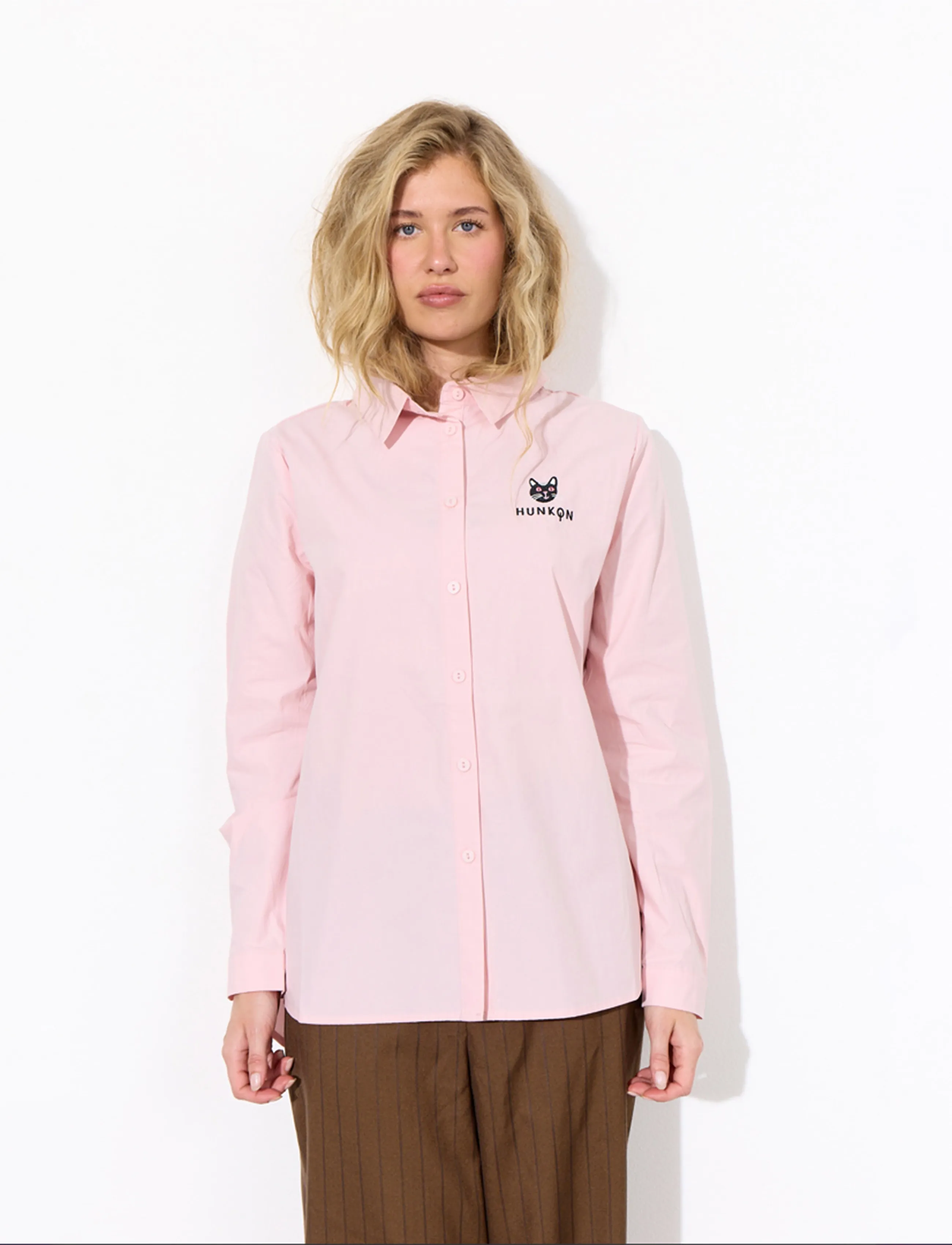 Hunkøn - Esme Shirt - langærmede skjorter - rose - 0