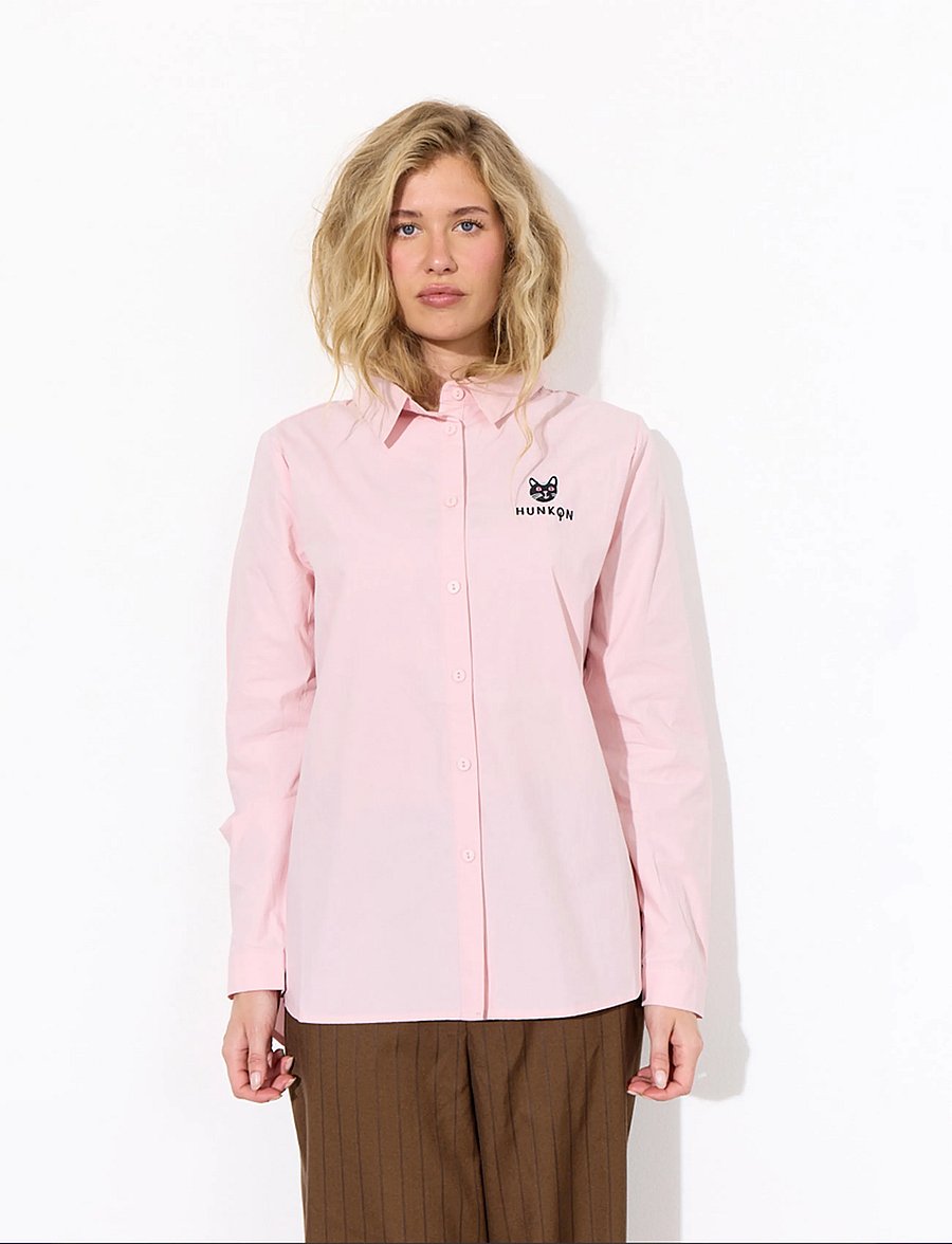 Hunkøn - Esme Shirt - langærmede skjorter - rose - 0