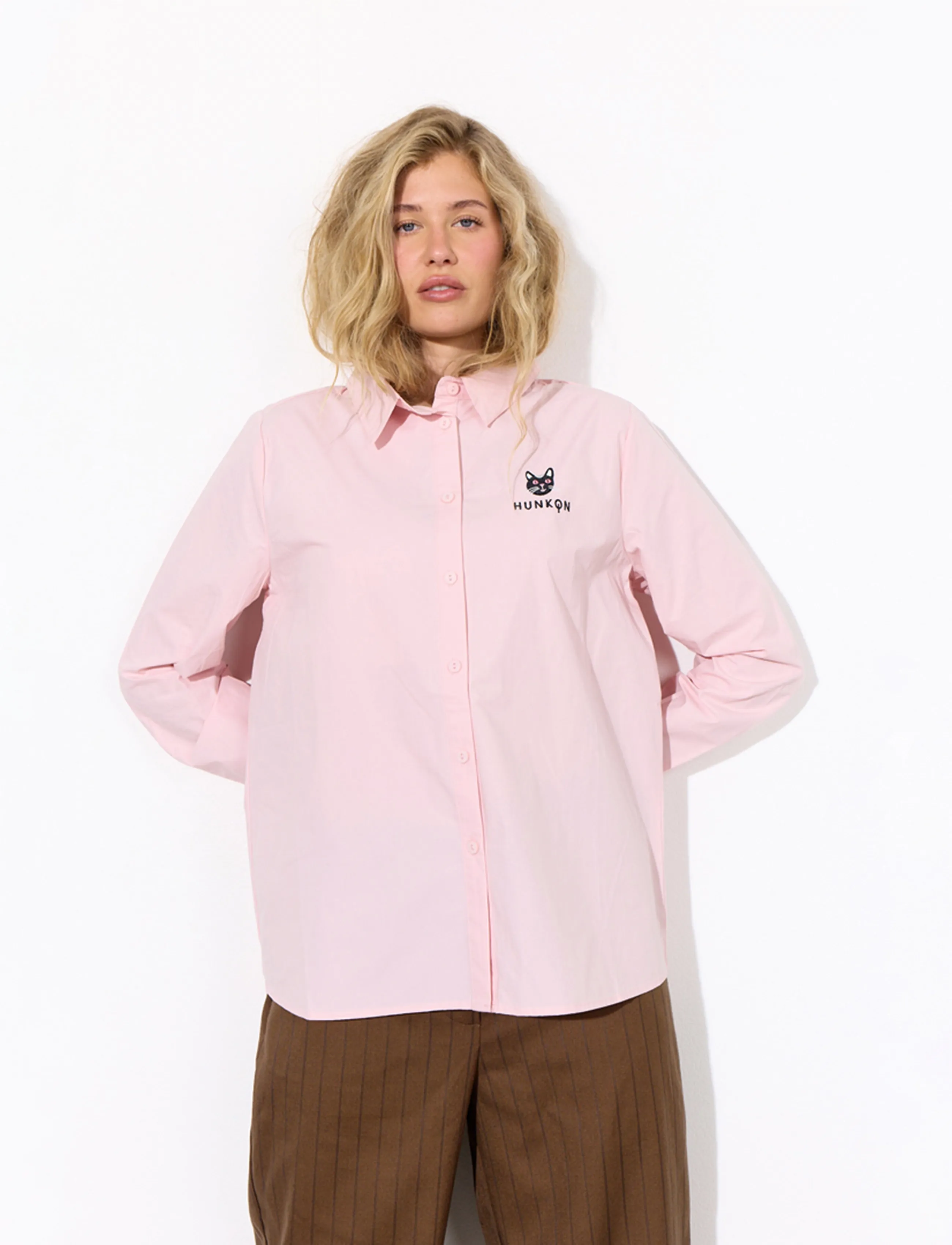 Hunkøn - Esme Shirt - langærmede skjorter - rose - 4