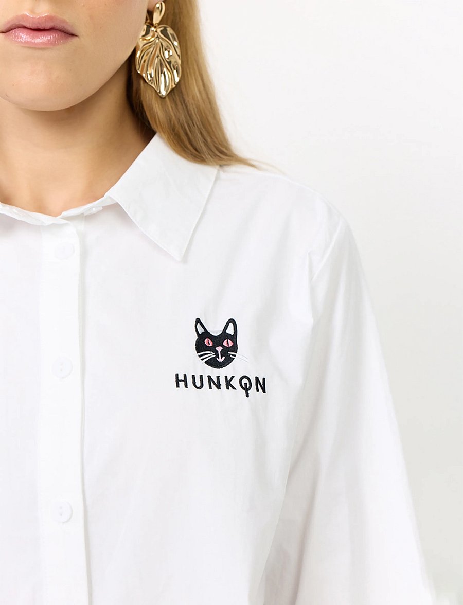 Hunkøn - Esme Shirt - langärmlige hemden - white - 3