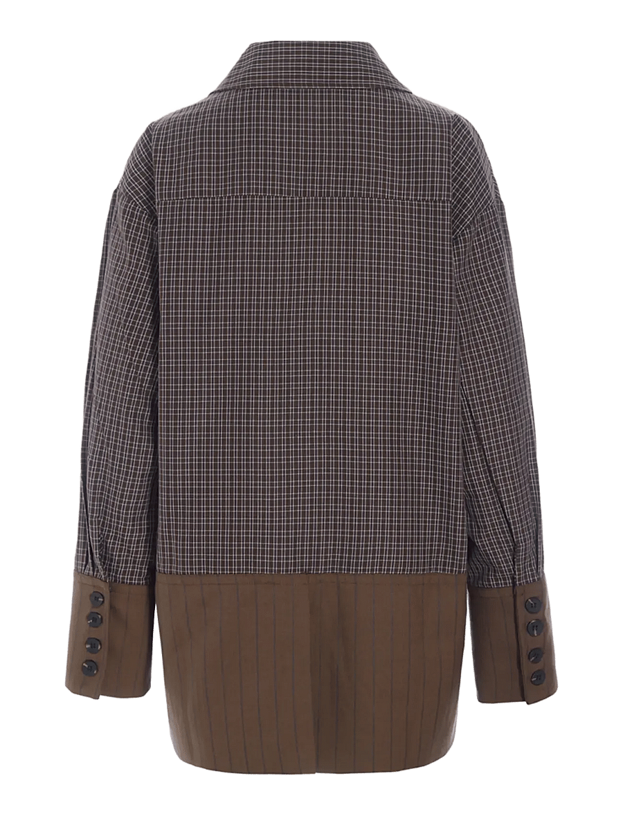 Hunkøn - Irena Shirt - langärmlige hemden - brown - 2