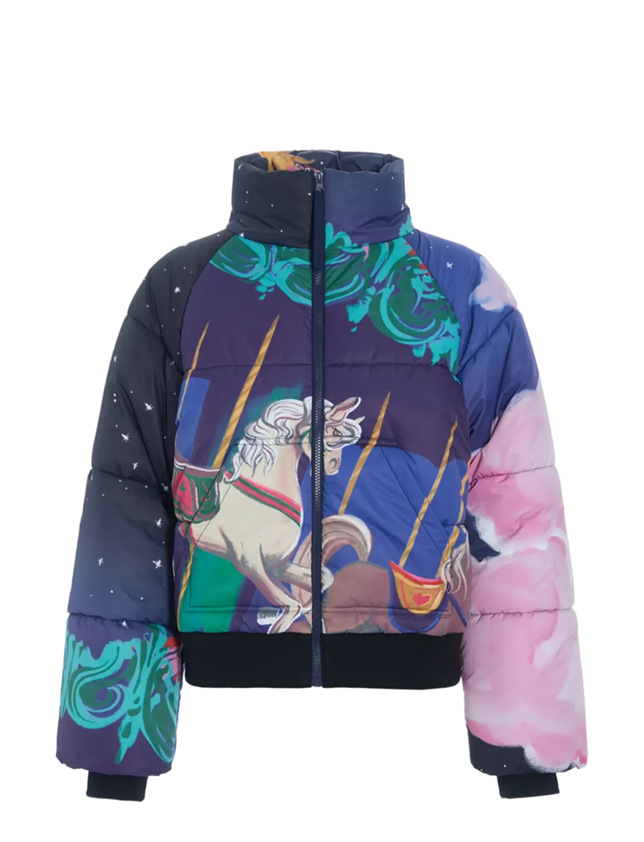 Hunkøn - Kiwi Short Bomber - winter jackets - dream fairground art print - 1