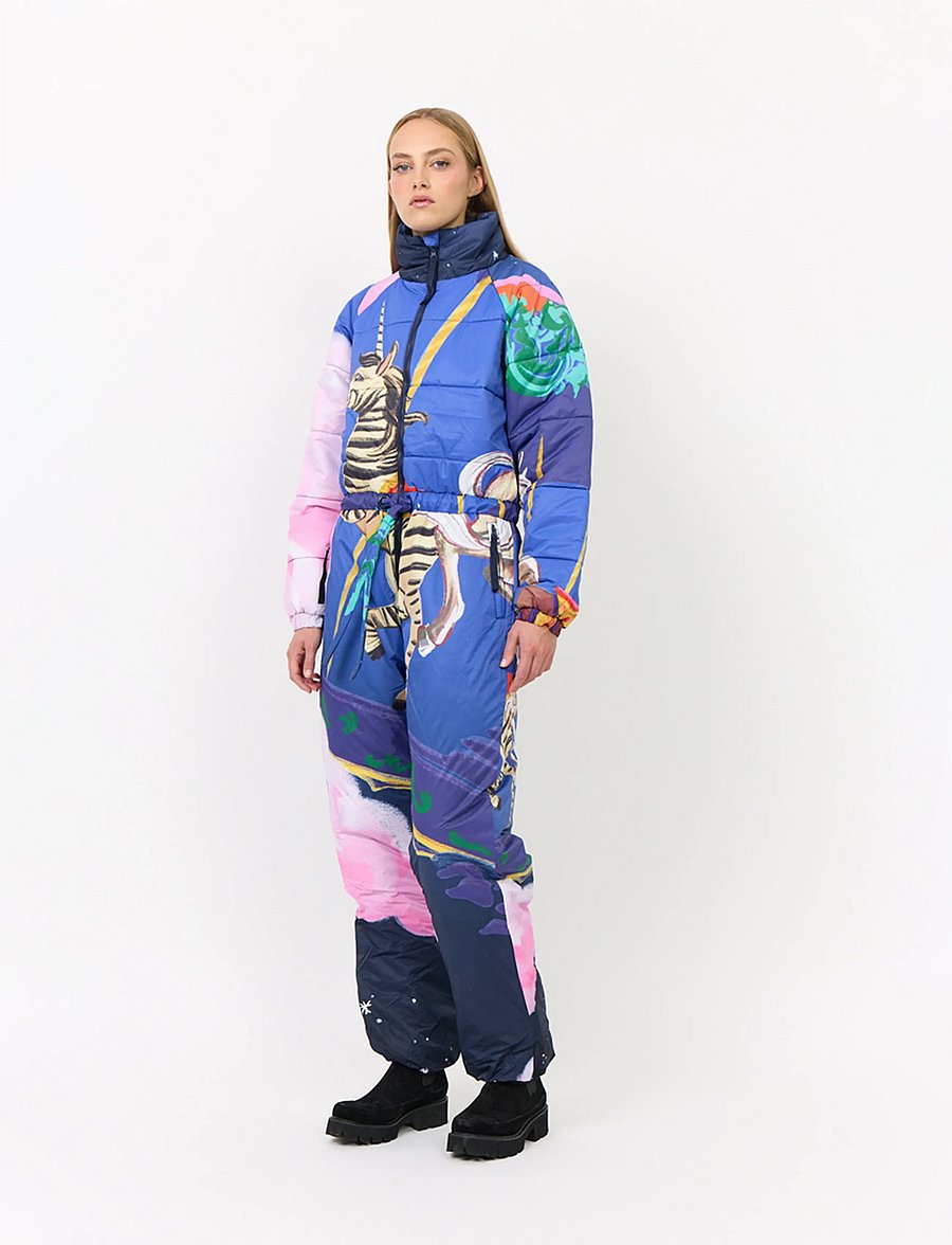 Hunkøn - Kiwi Snowsuit - steppjacken - dream fairground art print - 0