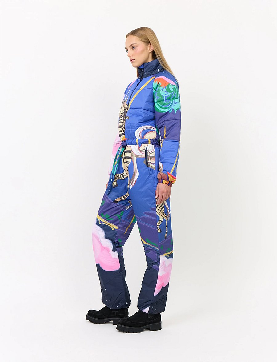 Hunkøn - Kiwi Snowsuit - steppjacken - dream fairground art print - 3