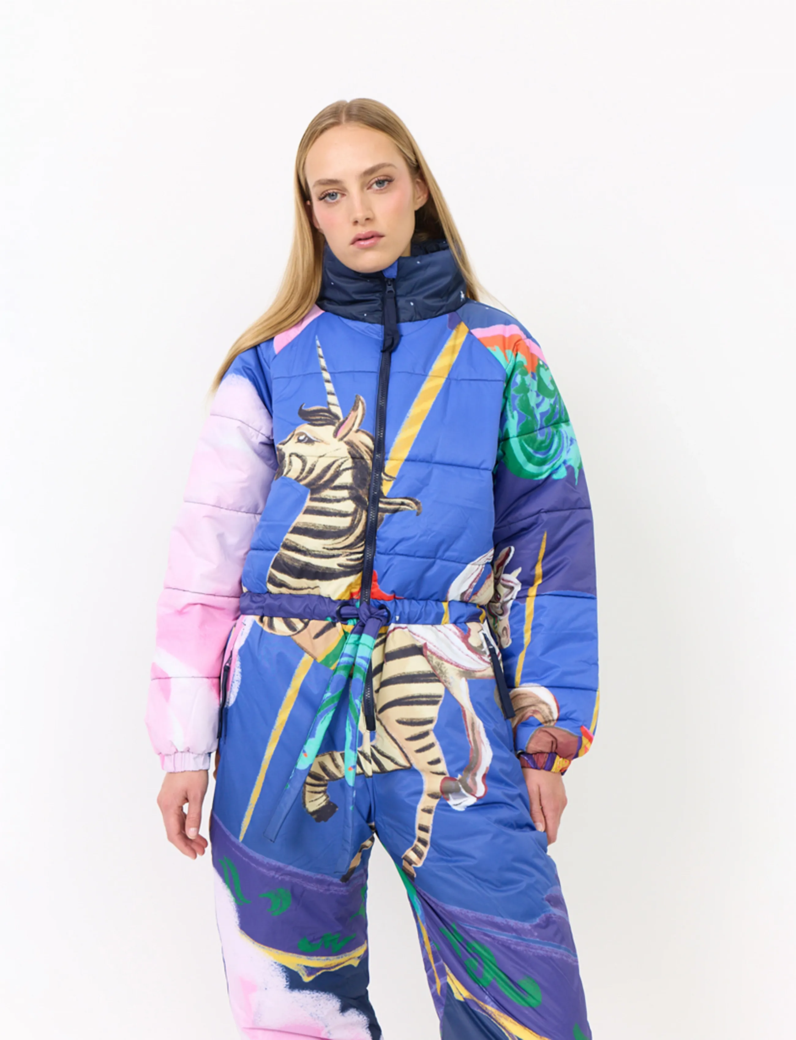 Hunkøn - Kiwi Snowsuit - steppjacken - dream fairground art print - 4