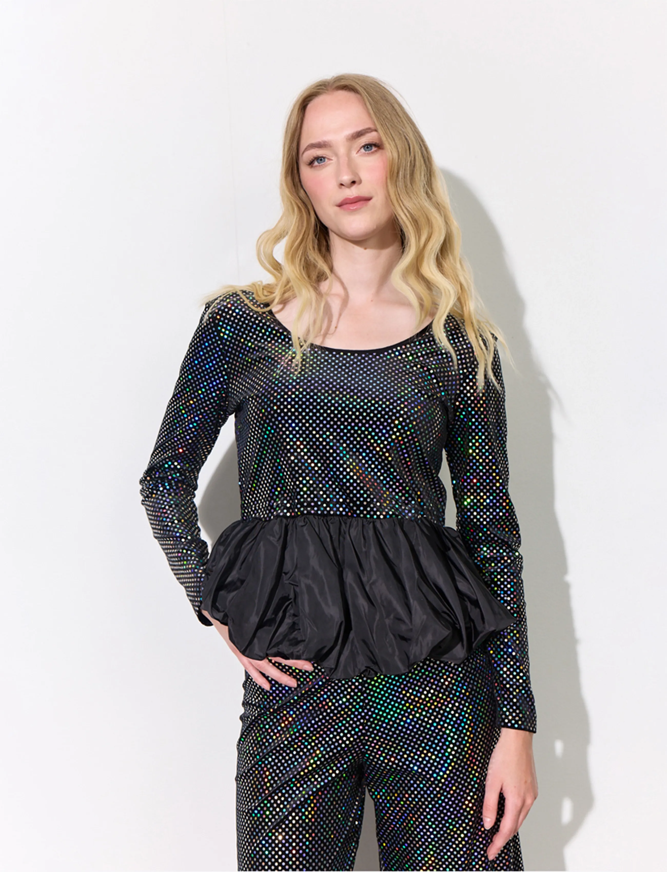 Hunkøn Daisy Blouse - Hunkøn - BLACK DISCO / black