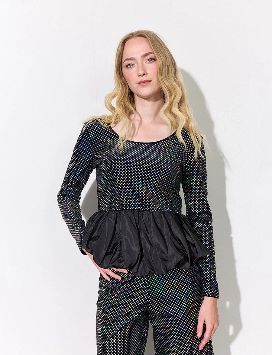 Hunkøn - Daisy Blouse - black disco - 0