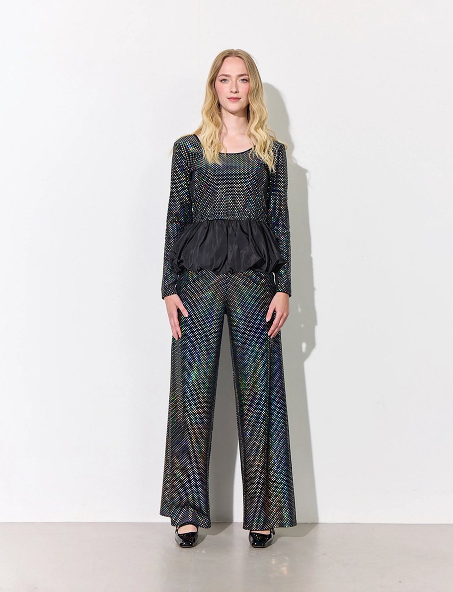 Hunkøn - Daisy Trousers - black disco - 0
