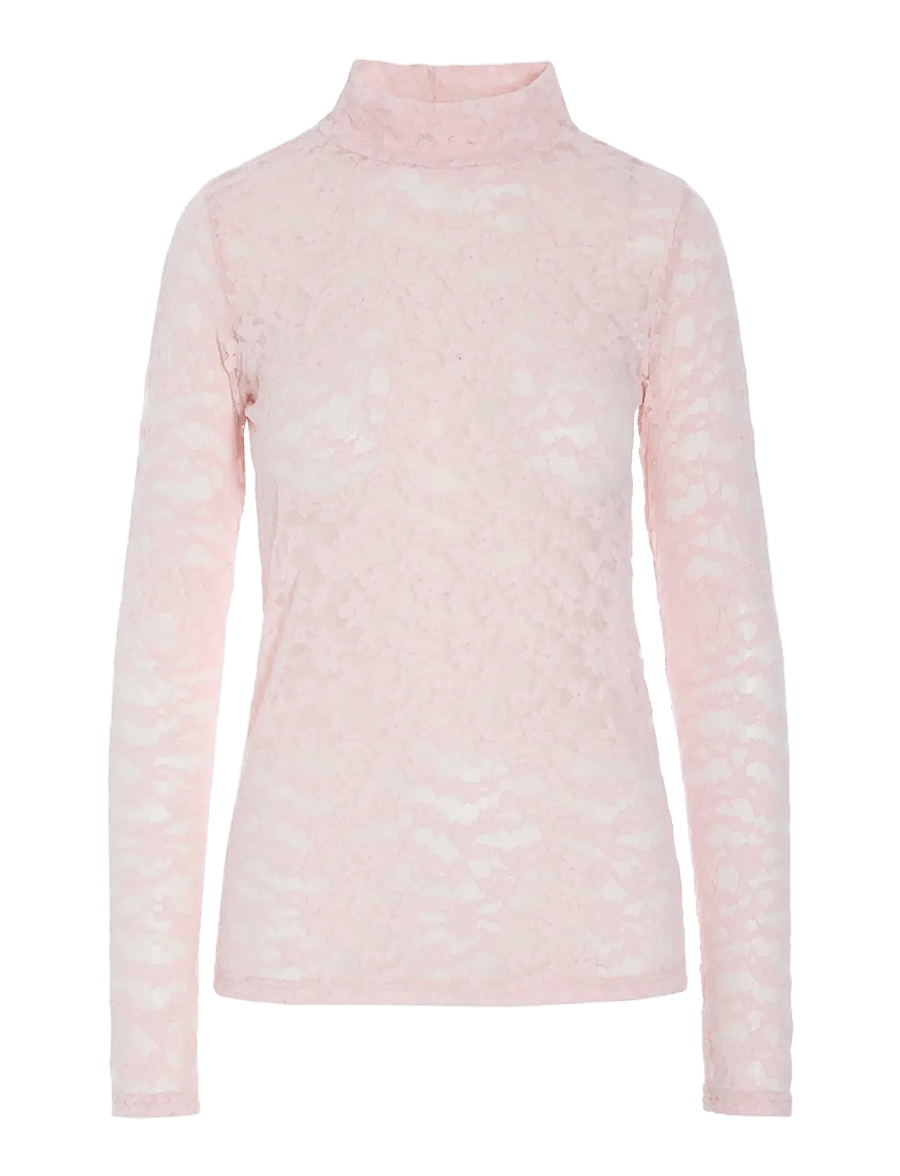 Hunkøn - Rita Lace Blouse - dusty rose - 1