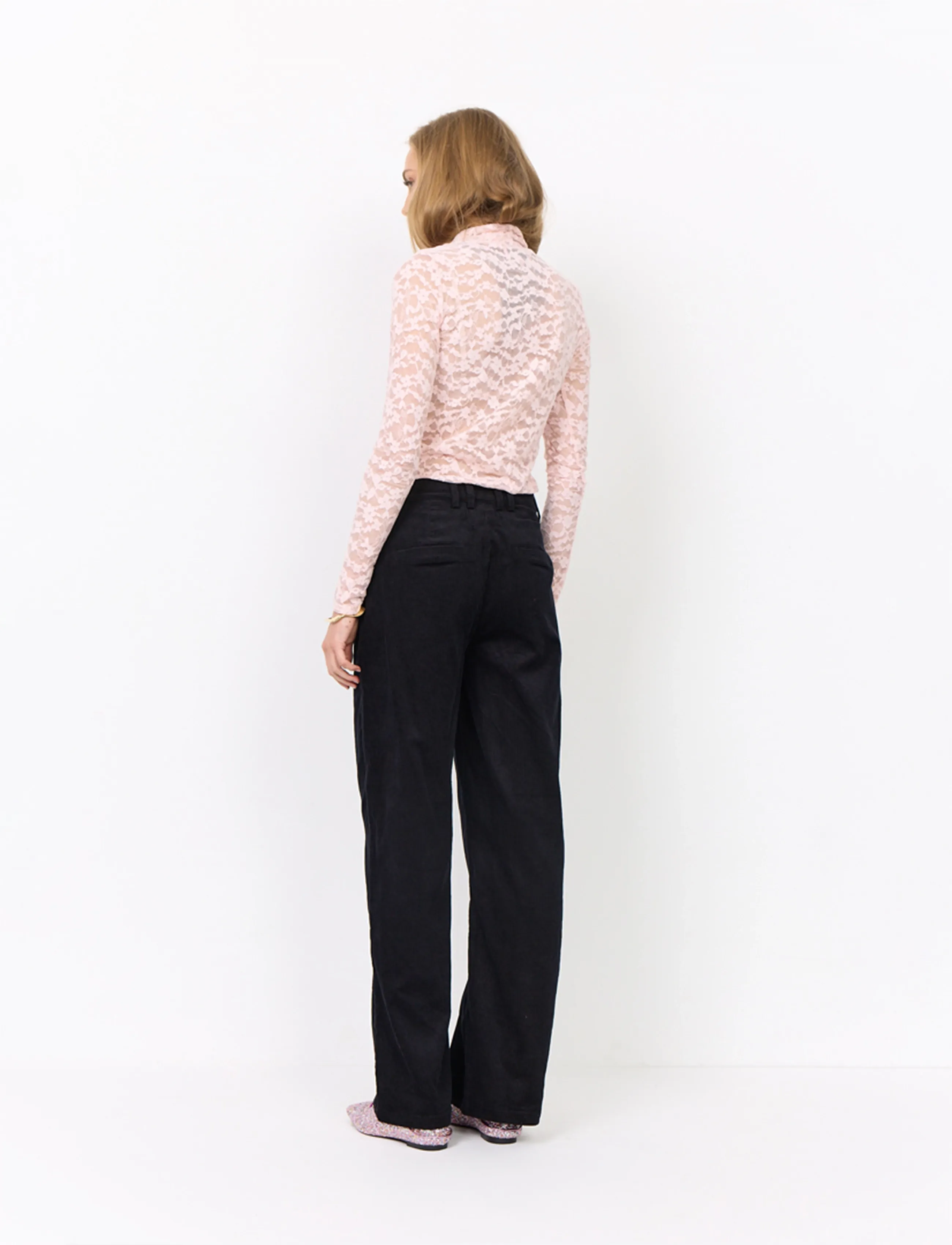 Hunkøn - Rita Lace Blouse - dusty rose - 4