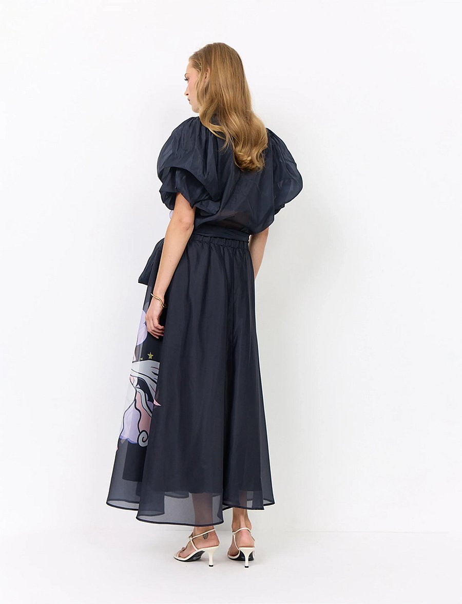 Hunkøn - Pallas Long Skirt - black pony - 5