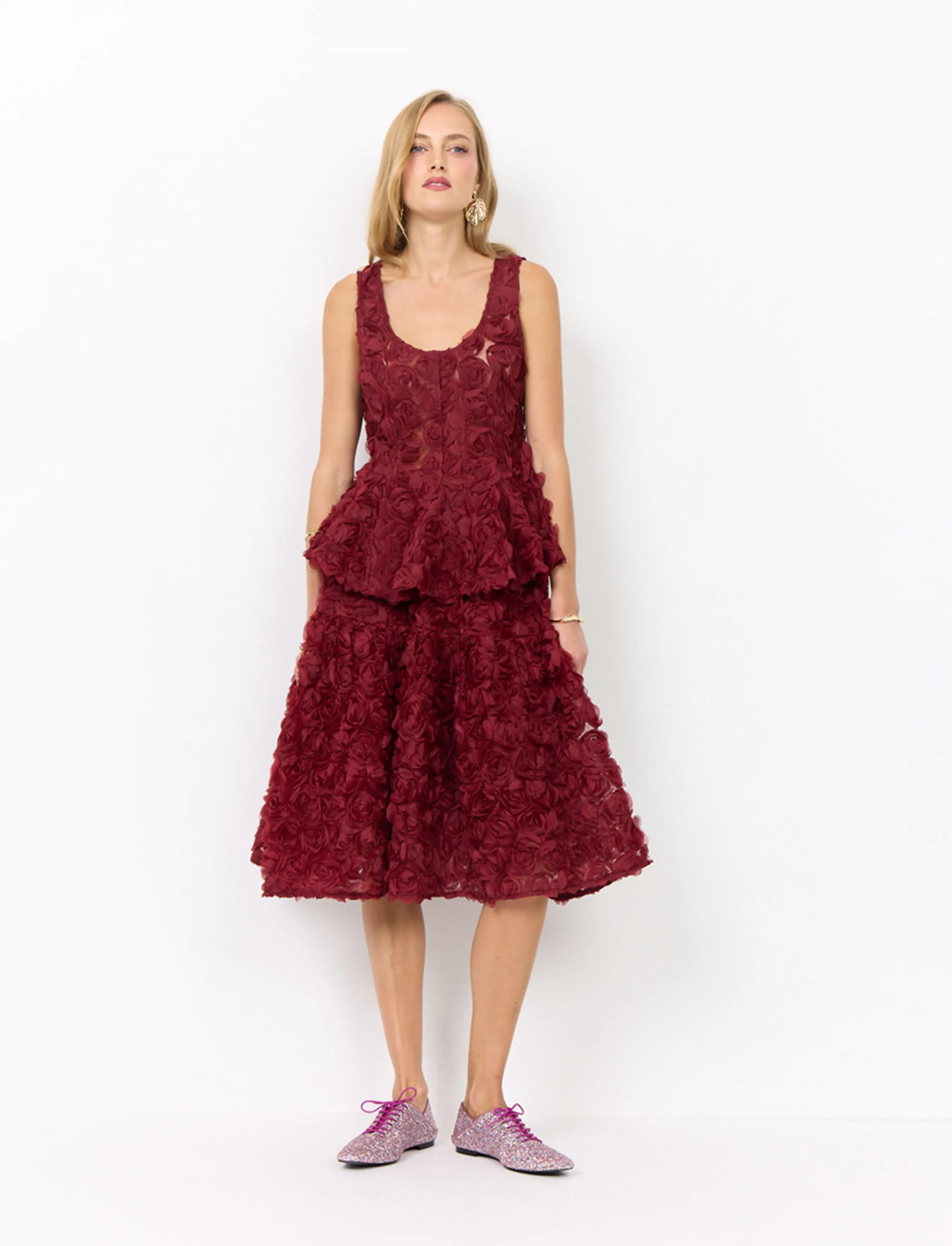 Hunkøn Marianne Skirt - Hunkøn - BURGUNDY / burgundy
