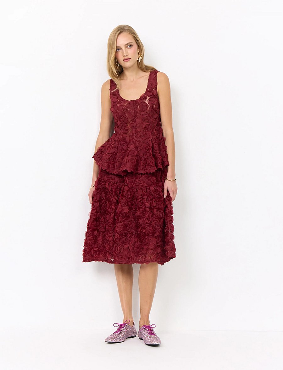 Hunkøn - Marianne Skirt - burgundy - 3