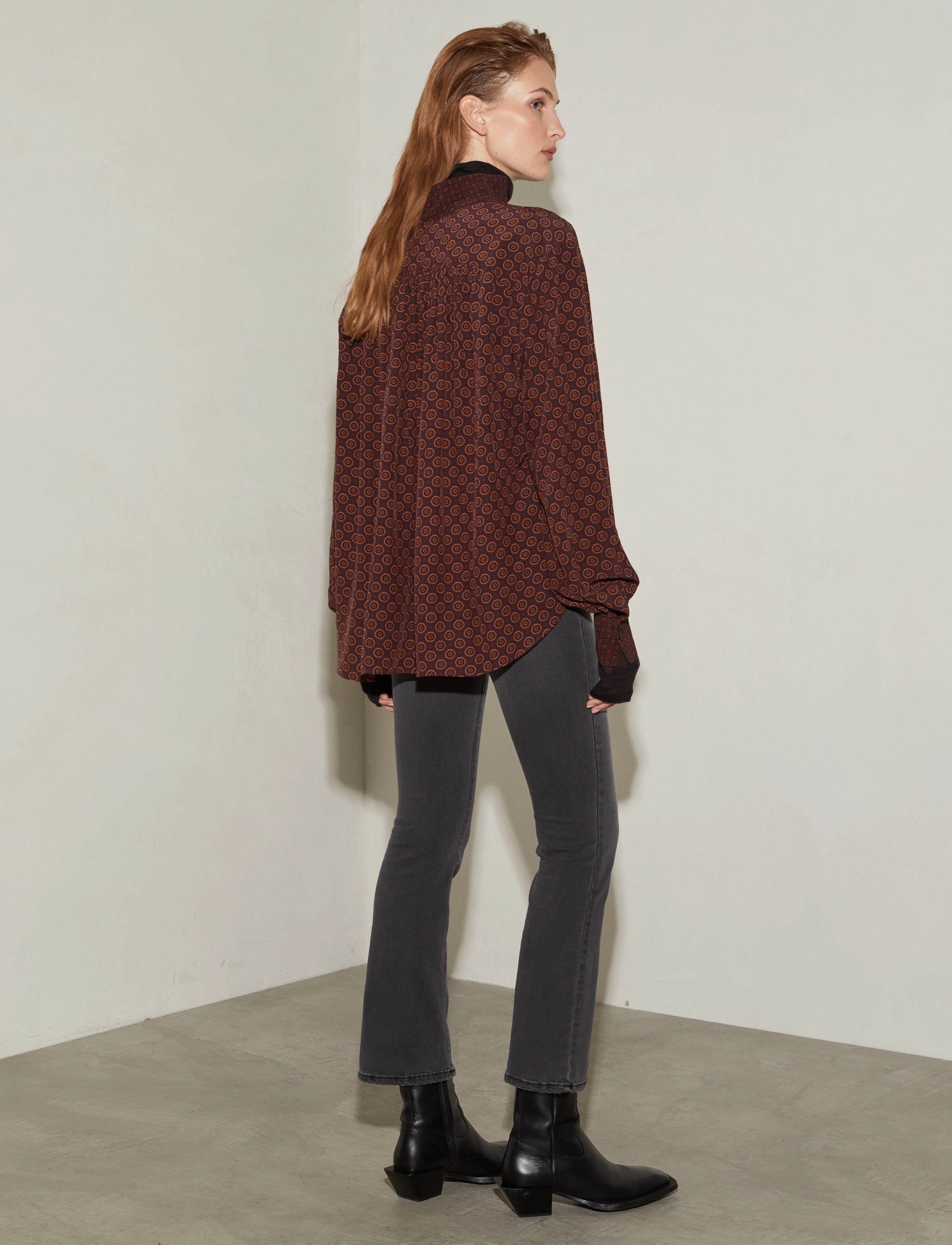 HUNKYDORY - Elena Printed Blouse - chocolate brown aop - 3