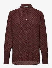 HUNKYDORY - Ellie Shirt - pitkähihaiset paidat - chocolate brown aop - 0