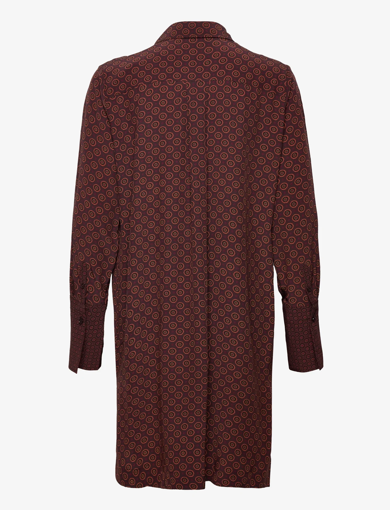 HUNKYDORY - Jamie Shirt Dress - skjortklänningar - chocolate brown aop - 1