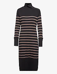 HUNKYDORY - Roxanne Dress - black toffee stripe - 0
