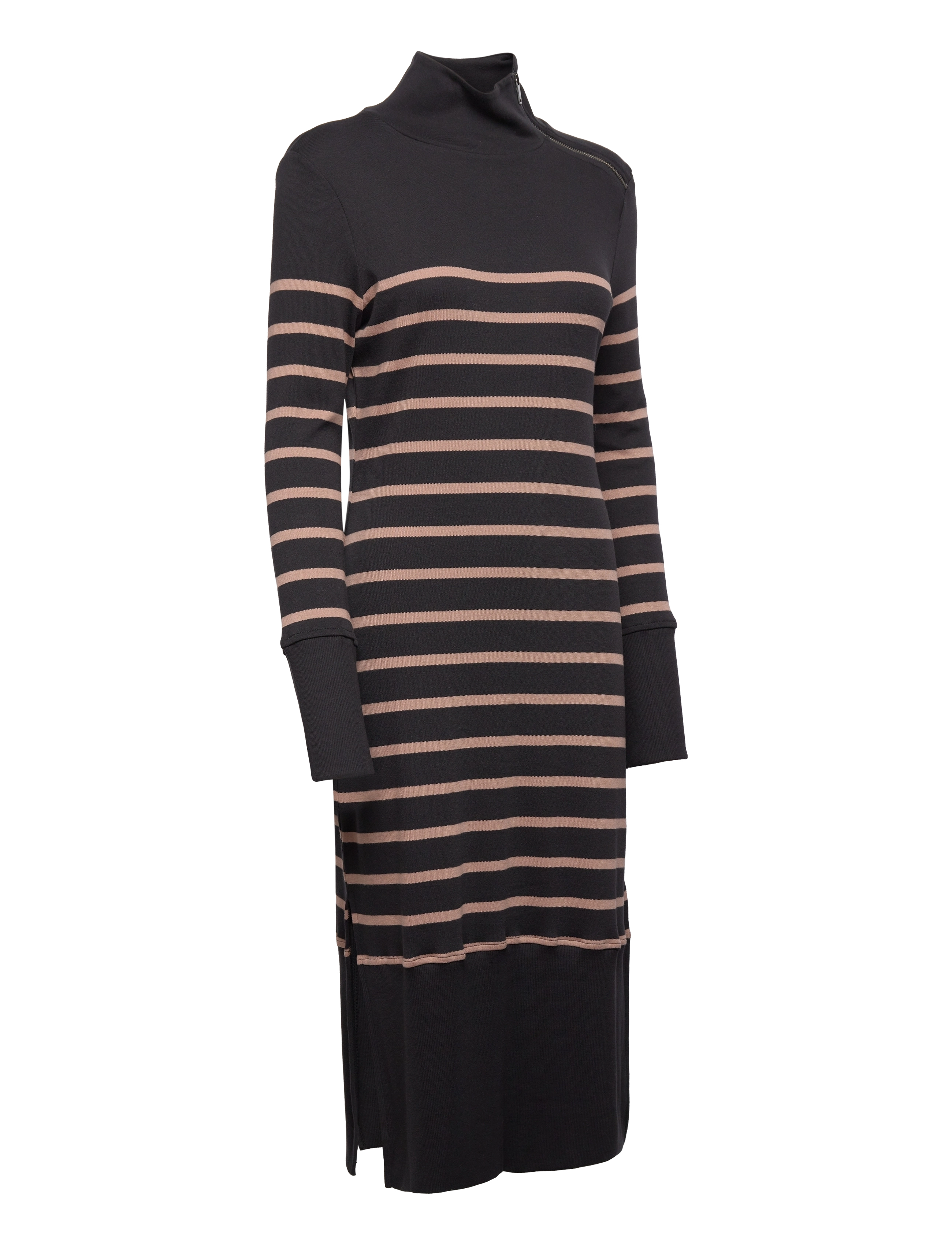 HUNKYDORY - Roxanne Dress - black toffee stripe - 2