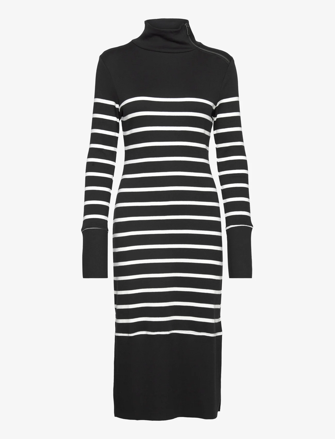 HUNKYDORY - Roxanne Dress - black white stripe - 0