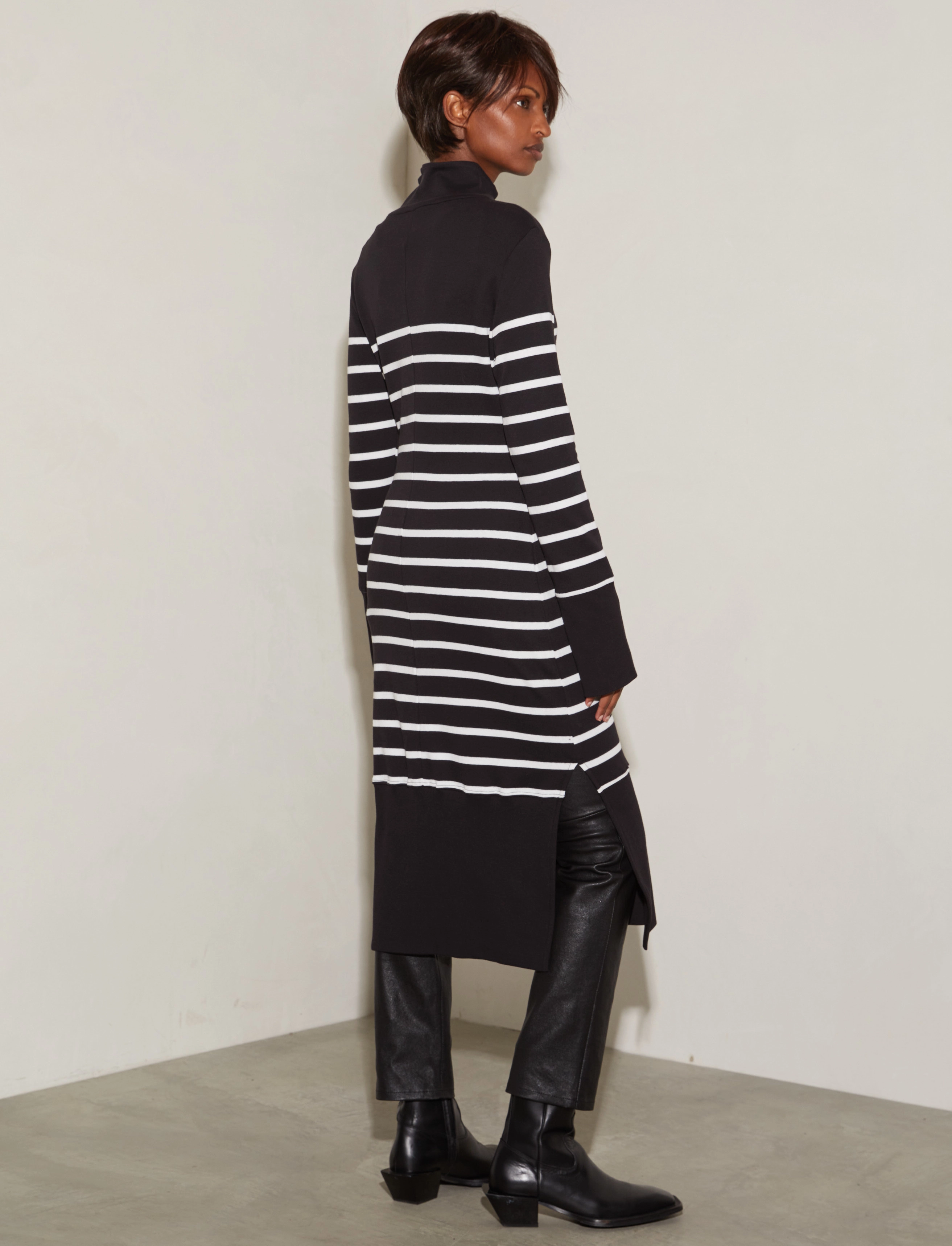 HUNKYDORY - Roxanne Dress - black white stripe - 5