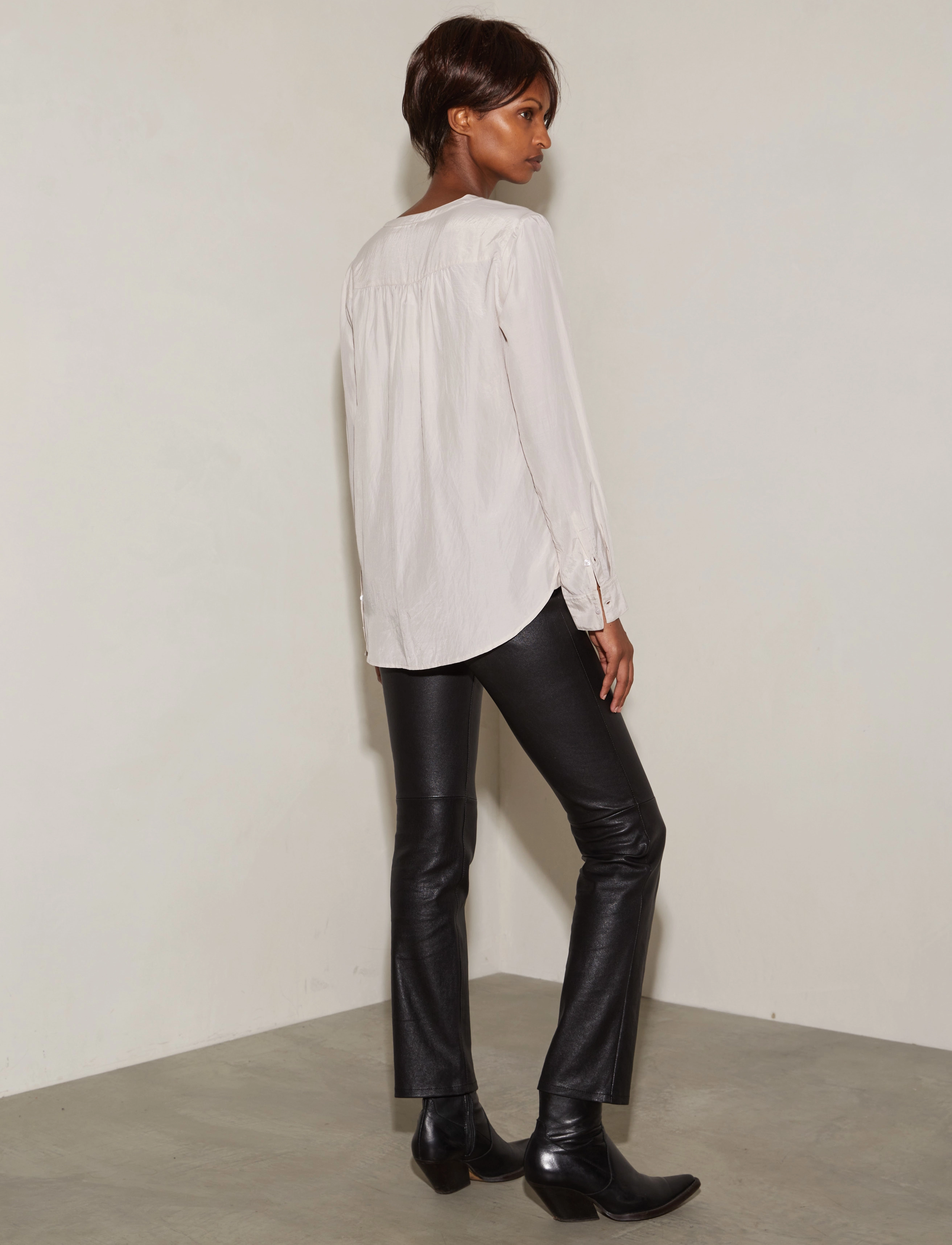 HUNKYDORY - Lee Tux blouse - oyster - 3