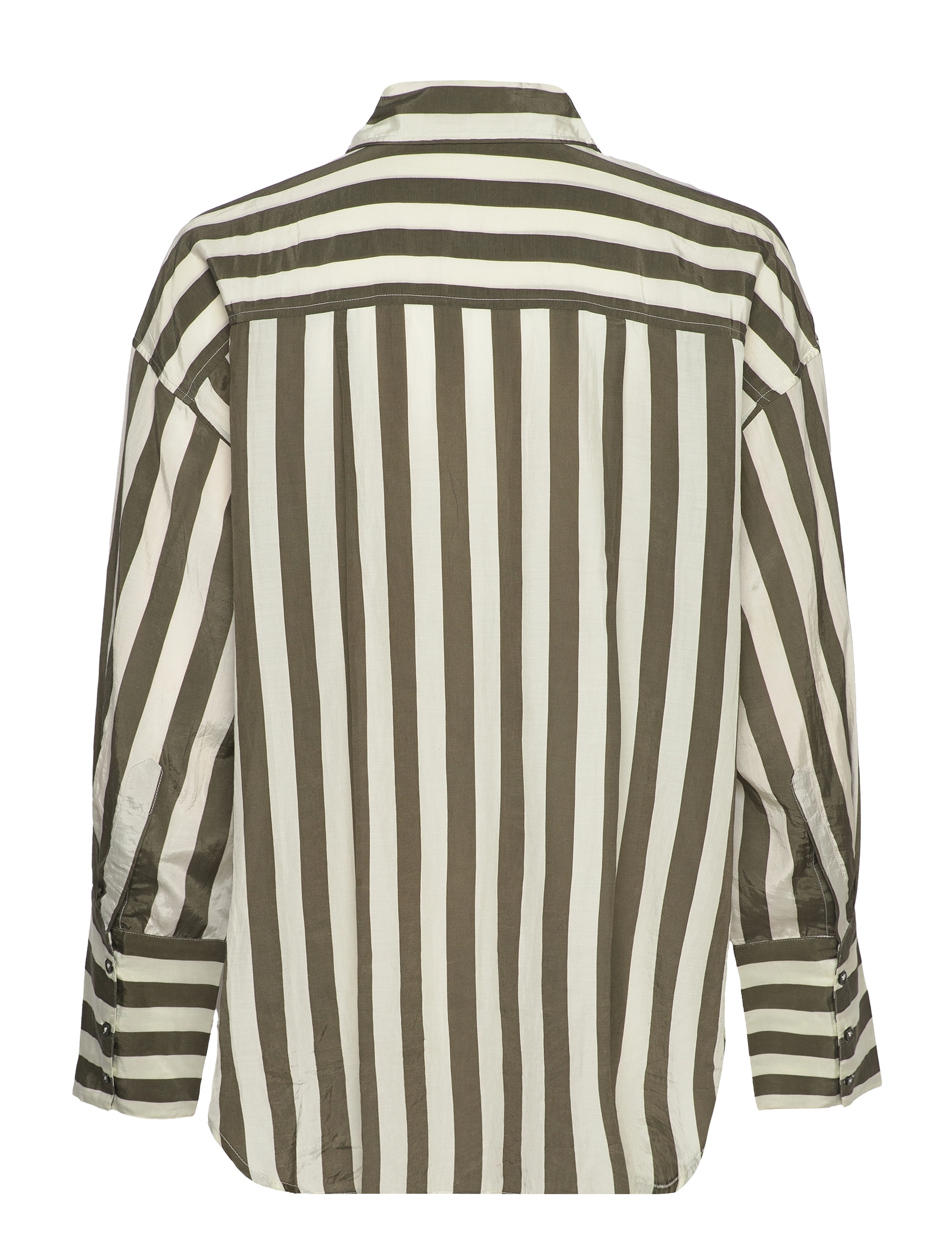 HUNKYDORY - Lisa Shirt - dark cargo stripe - 1