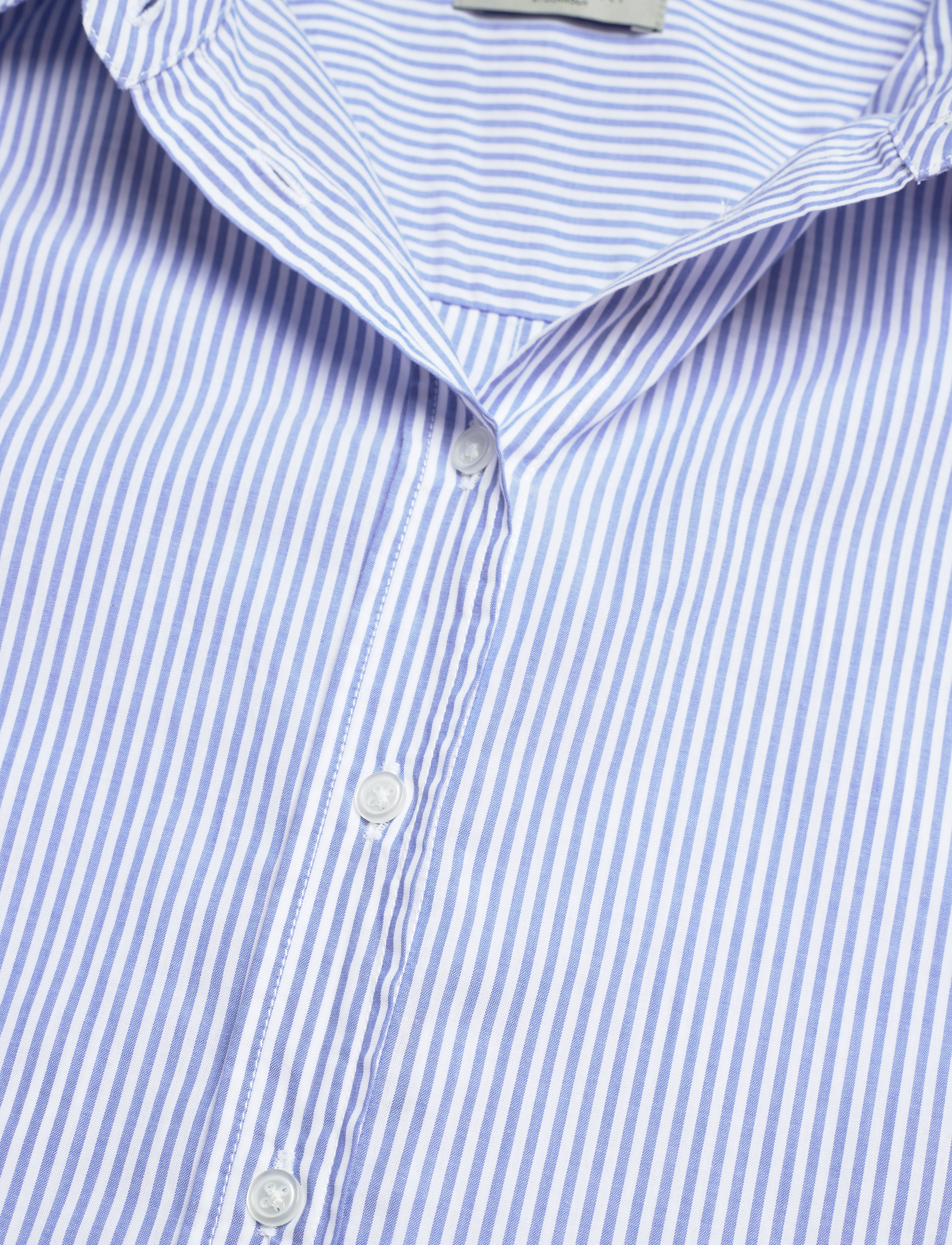 HUNKYDORY - Jones Cotton Shirt - mid blue stripe - 4