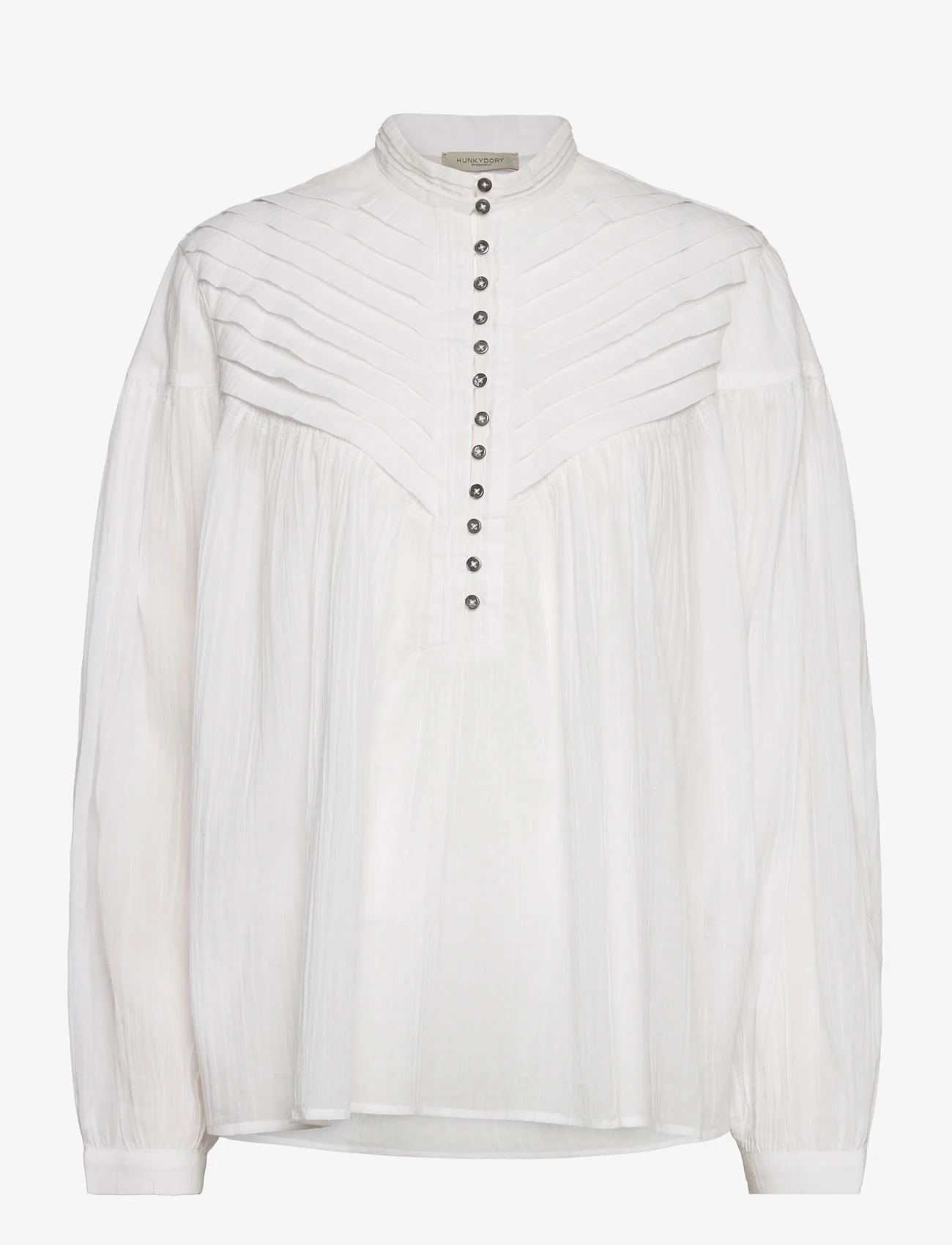HUNKYDORY - Etty Blouse - long-sleeved blouses - frosty chalk - 0