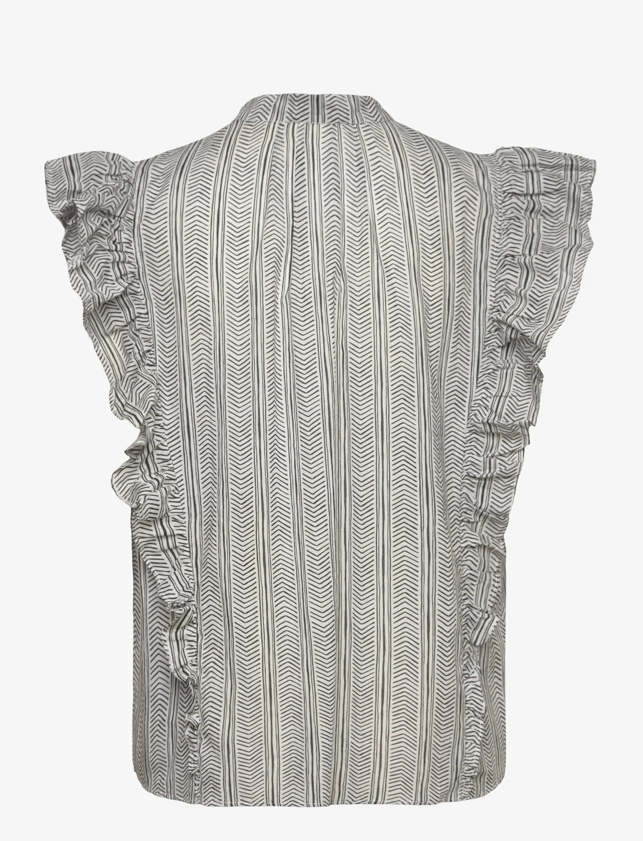 HUNKYDORY - Georgina Blouse - sleeveless blouses - frosty chalk aop - 1