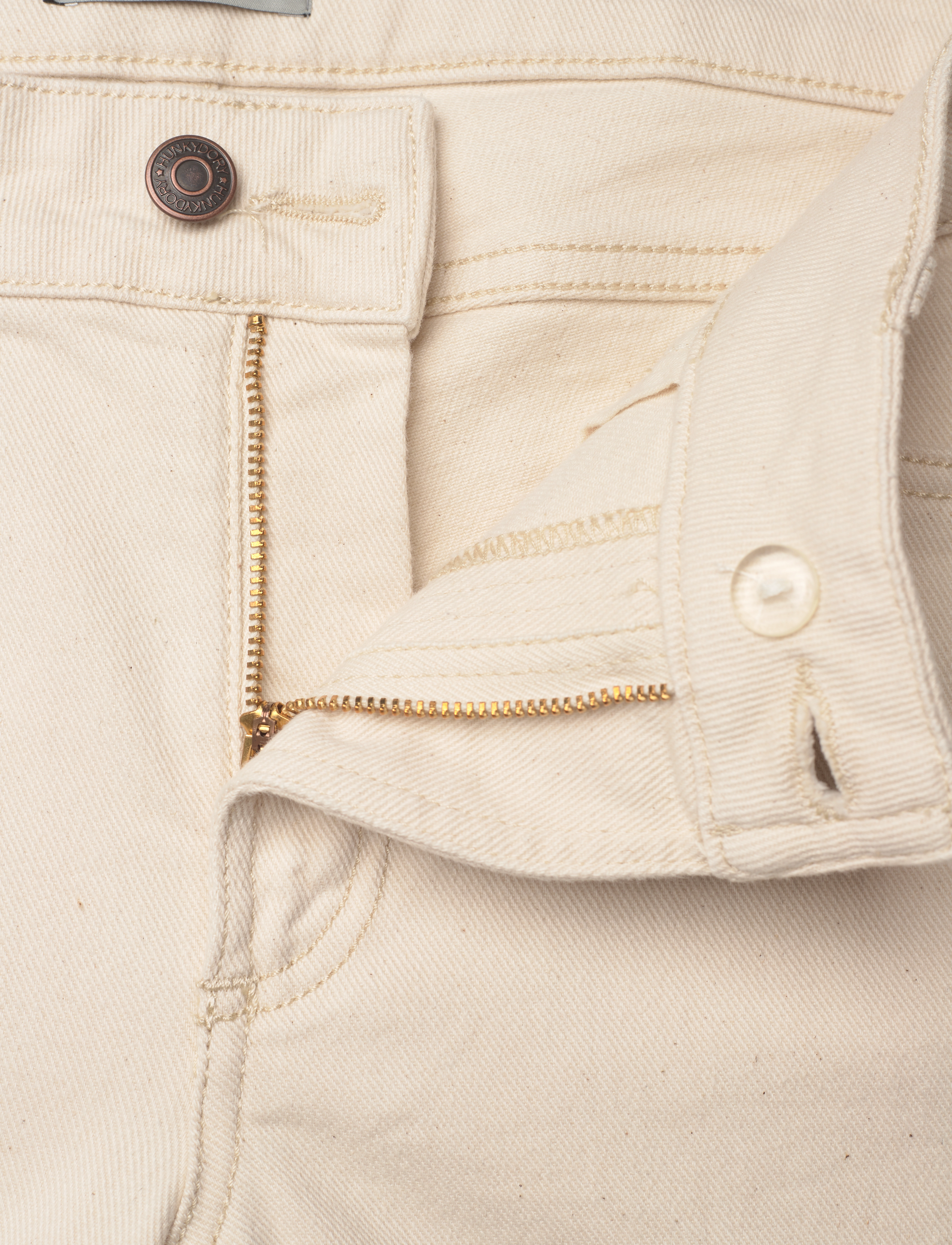 HUNKYDORY - Max Flared Cropped Denim - off-white - 5