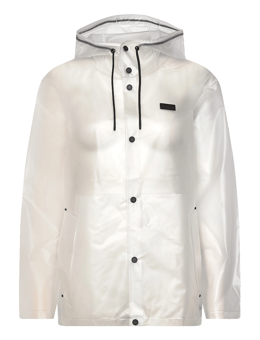 Hunter - PU HOODED JACKET - płaszcze przeciwdeszczowe - clear matte - 1