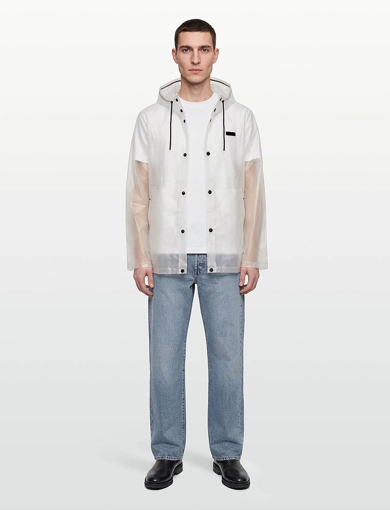 Hunter - PU HOODED JACKET - regnjakker - clear matte - 0
