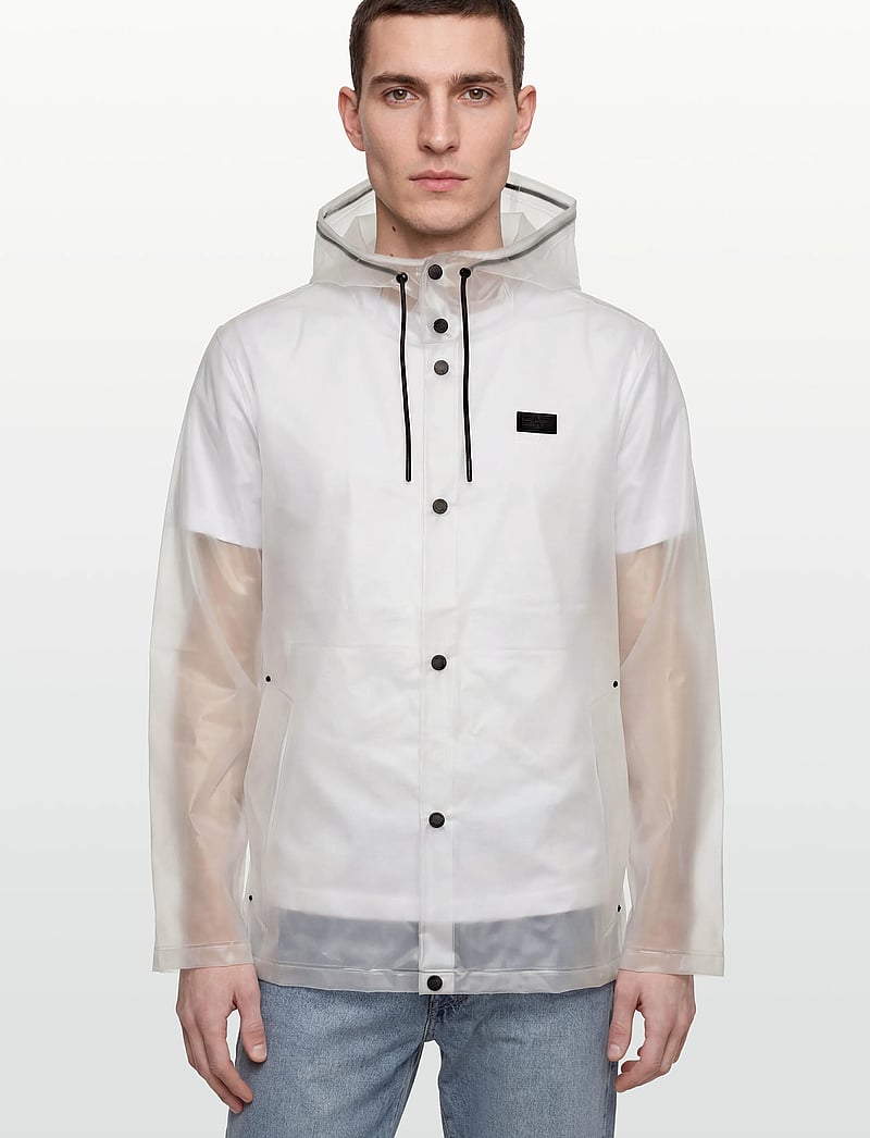 Hunter - PU HOODED JACKET - regnjakker - clear matte - 3
