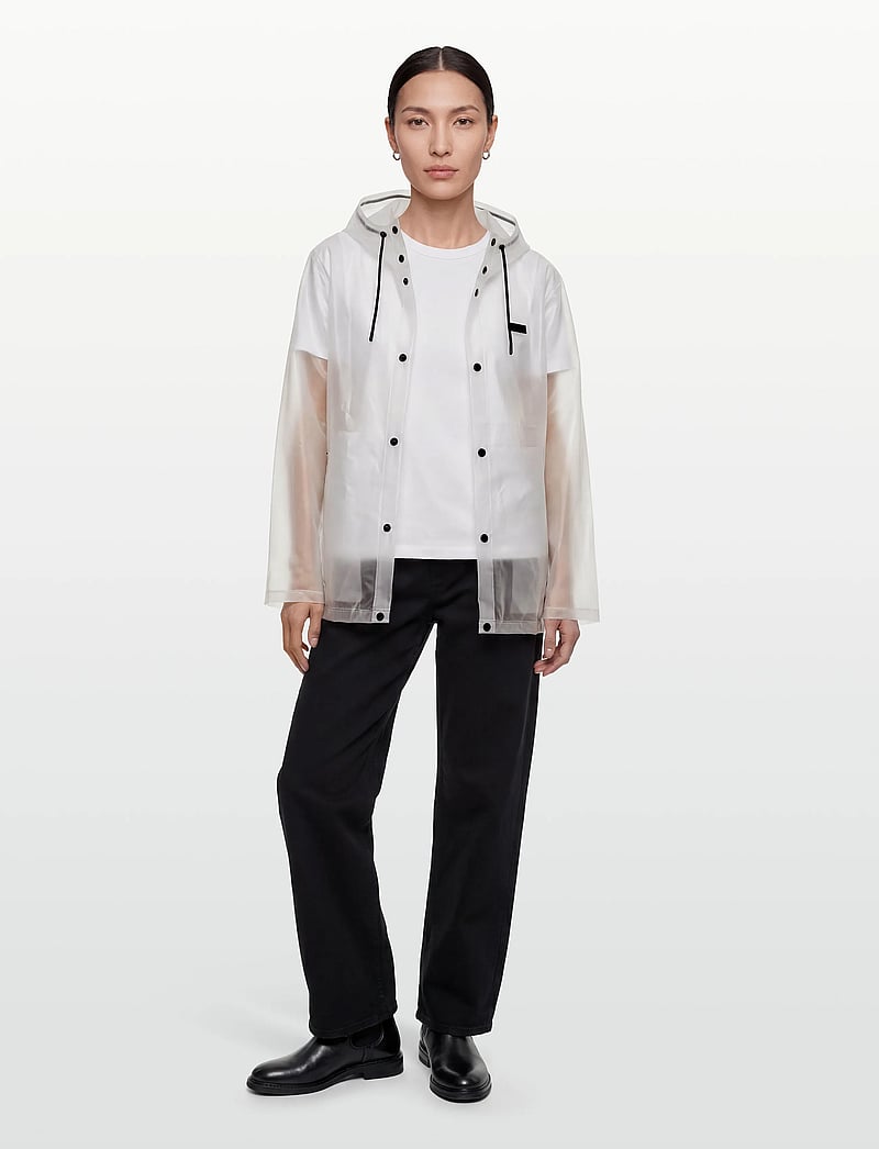 Hunter - PU HOODED JACKET - regnjakker - clear matte - 4