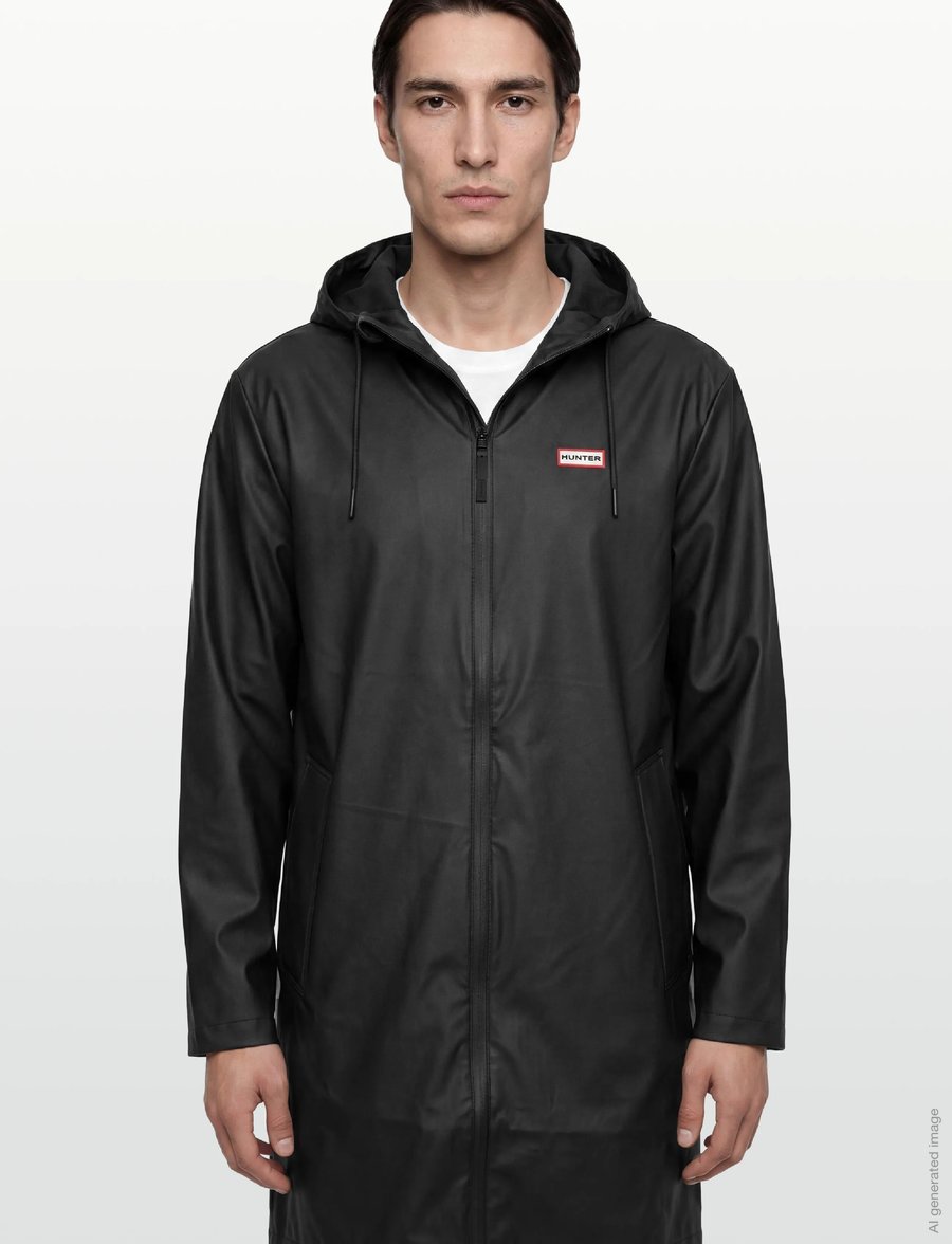 Hunter - ANDREA PU RAINCOAT - regnjakker - black - 3
