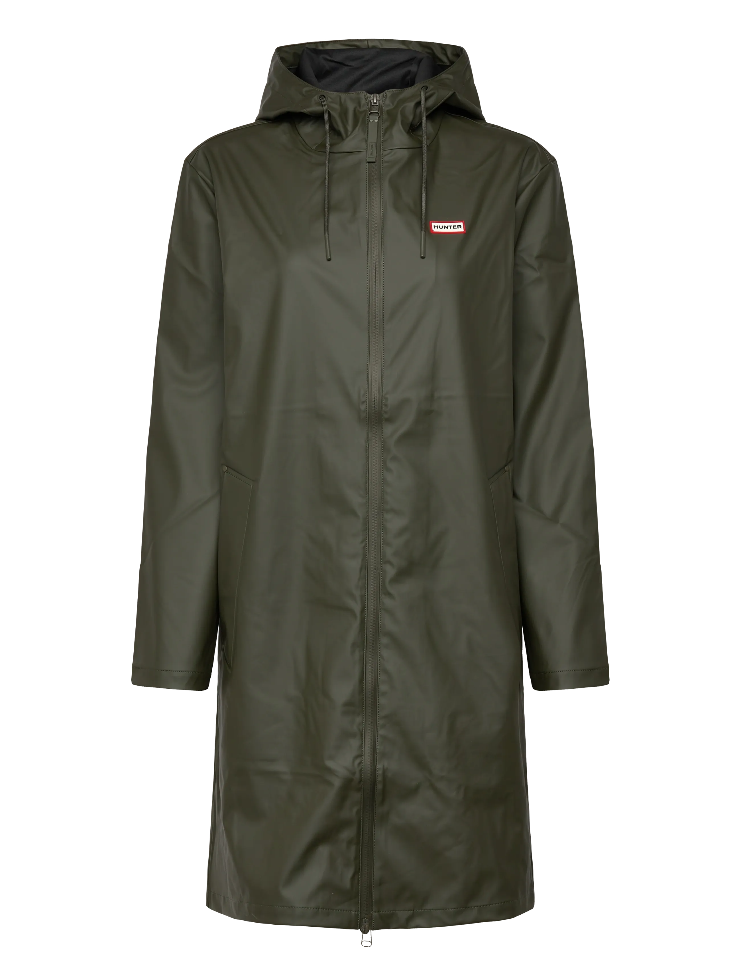 HUNTER Andrea Pu Regenmantel Khaki - S - Damen