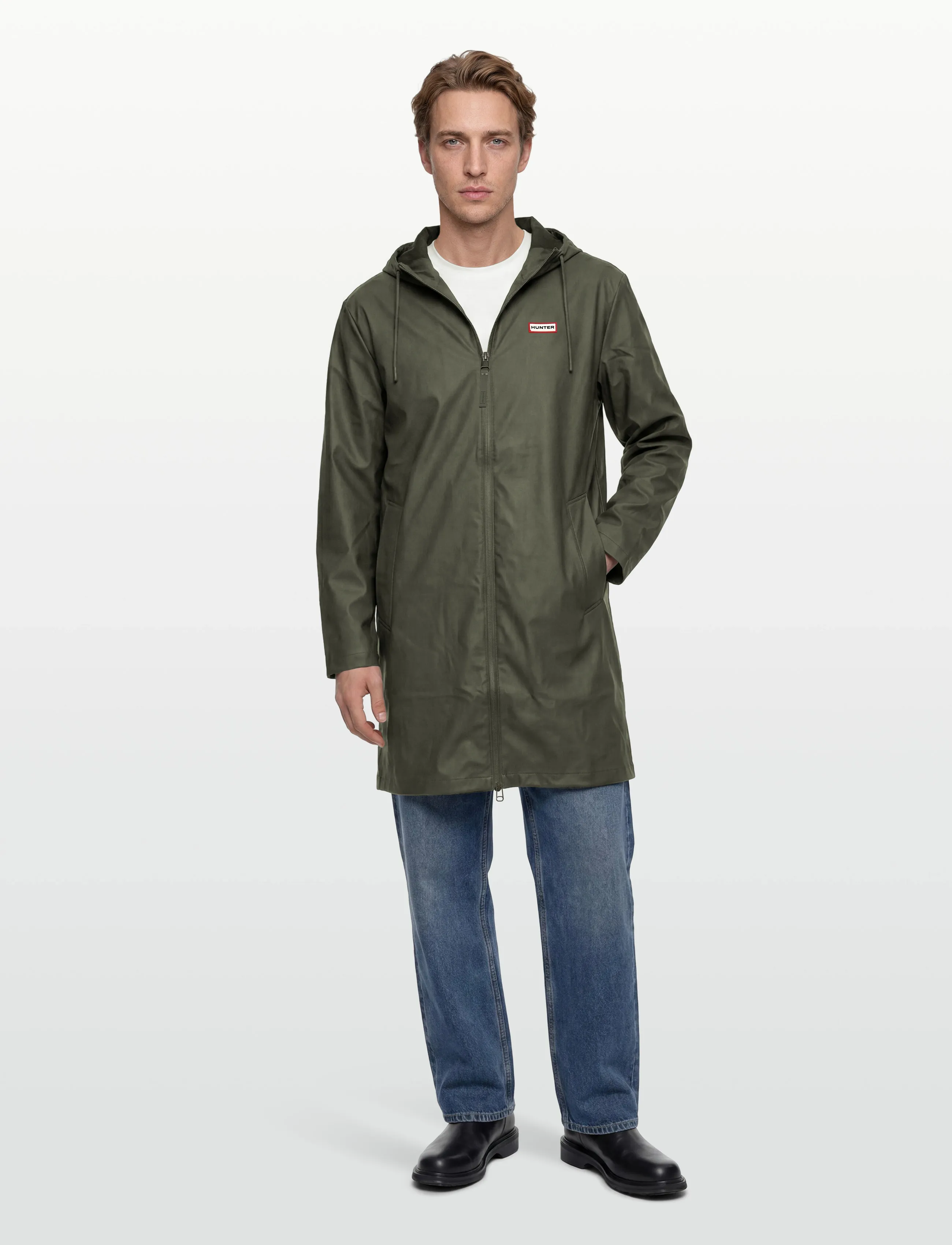 Hunter ANDREA PU RAINCOAT - Regenmäntel - KAMBABA / khaki/green