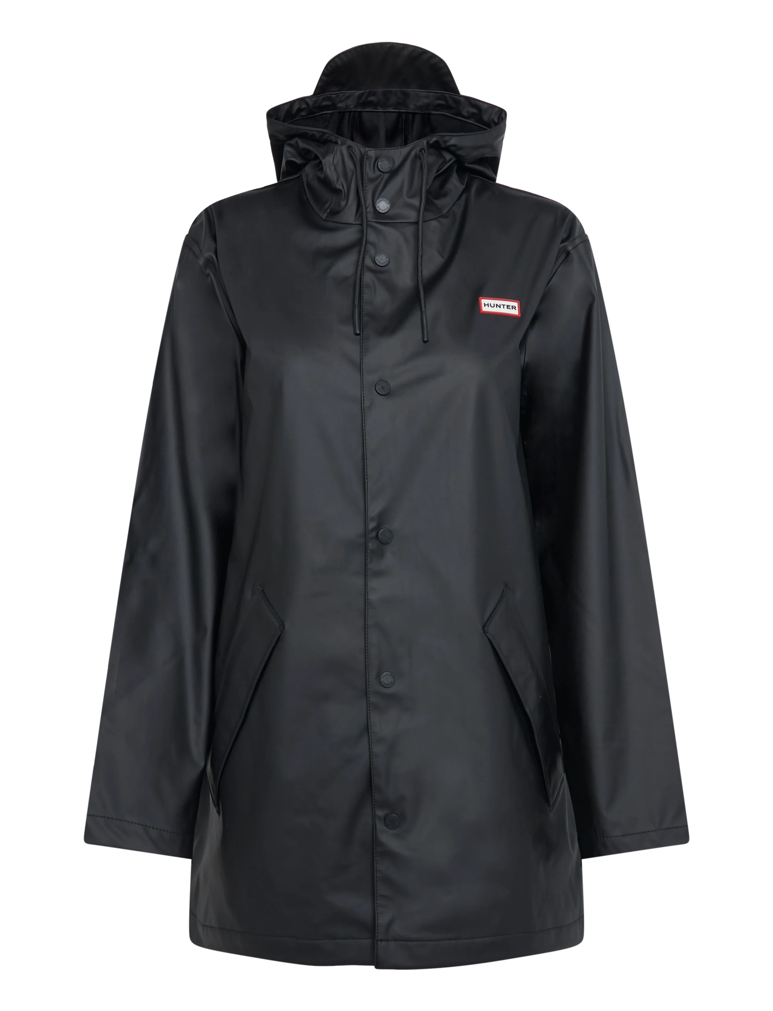 Hunter JO PU RAINCOAT - Jackor & Kappor - BLACK / black