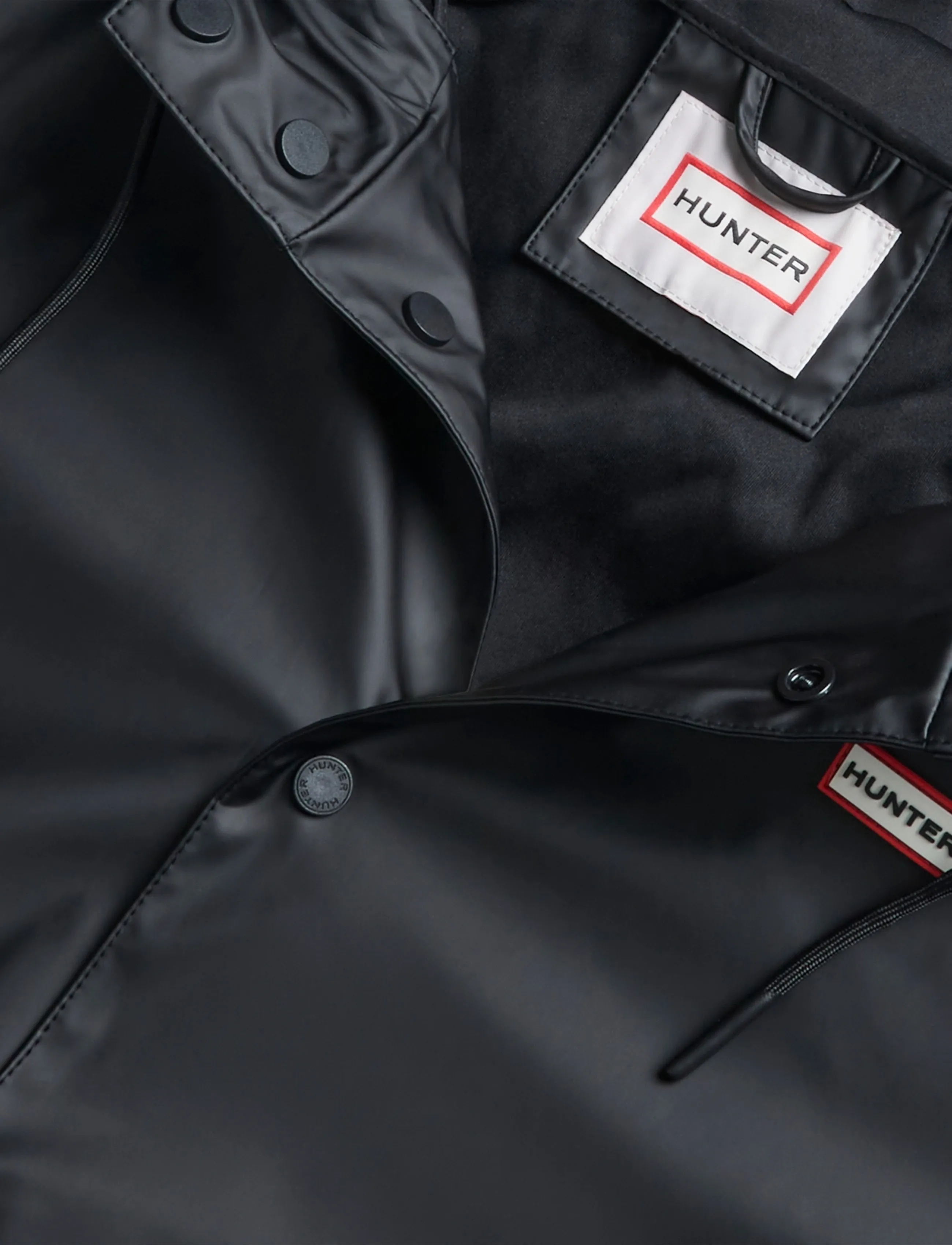 Hunter - JO PU RAINCOAT - black - 2
