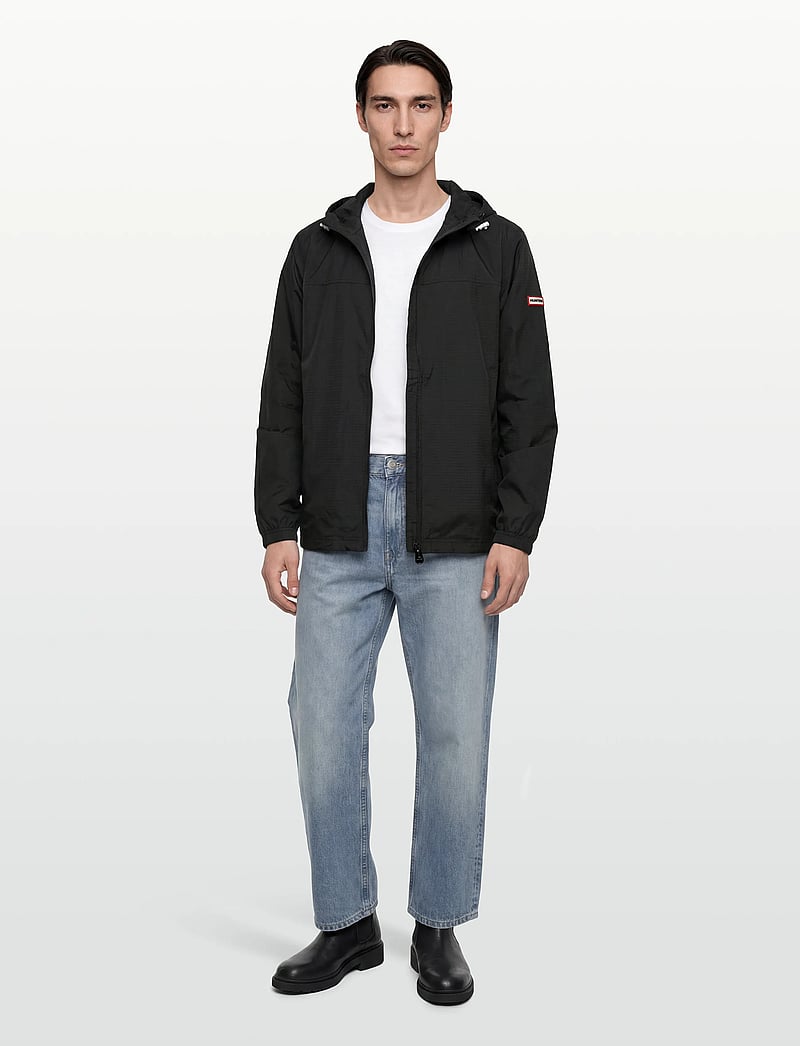 Hunter - HUNTER PACKABLE RAIN JACKET - vindjakker - black - 0