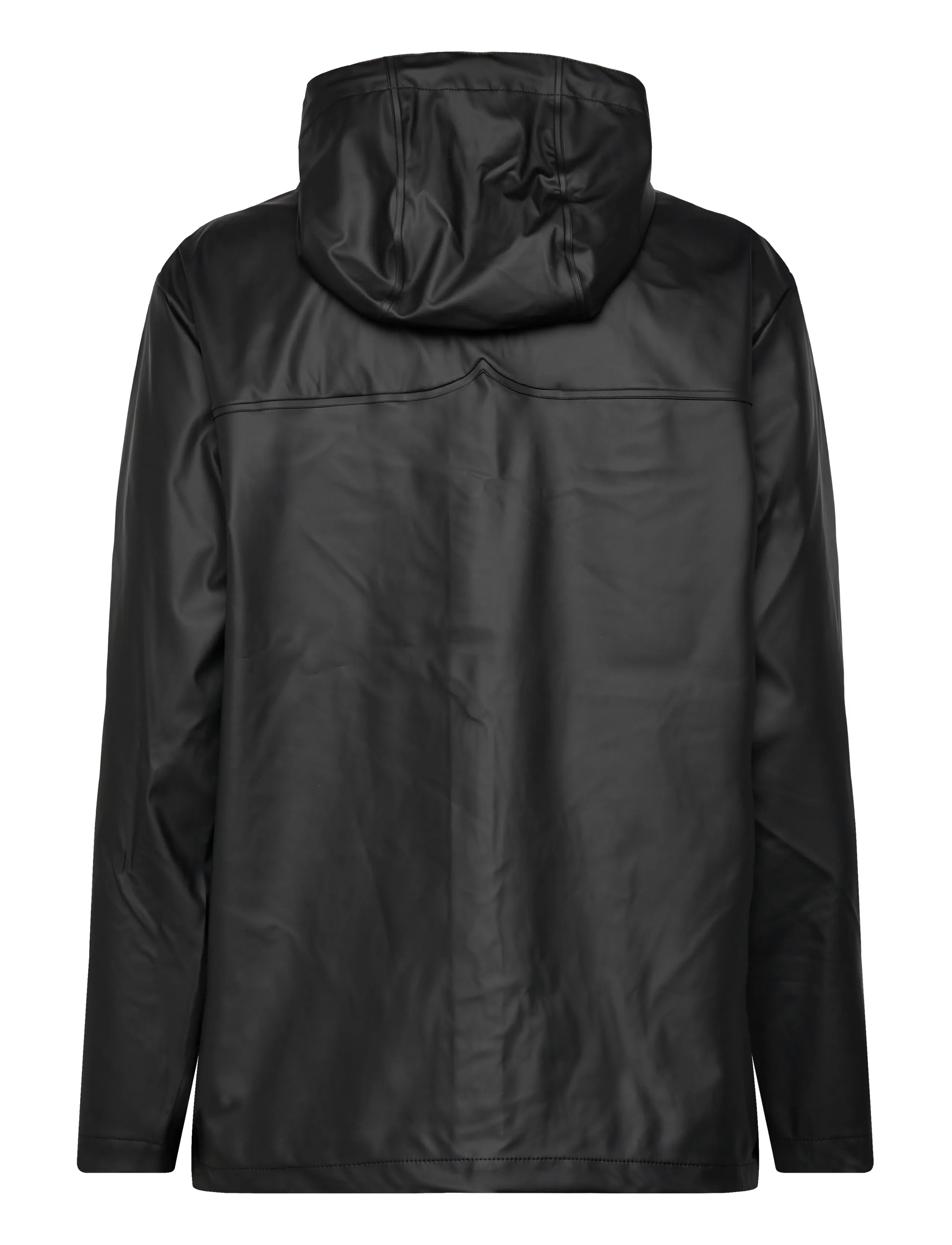 Hunter - IZZY PU HOODED JACKET - lietpalčiai - black - 2