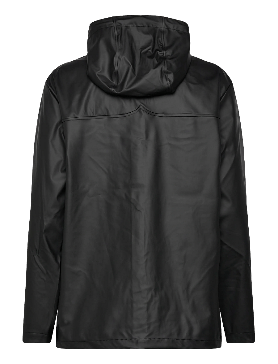Hunter - IZZY PU HOODED JACKET - lietpalčiai - black - 2