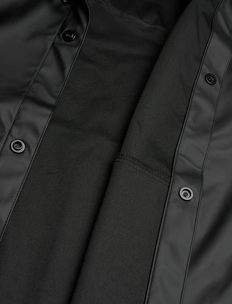 Hunter - IZZY PU HOODED JACKET - regnjakker - black - 4