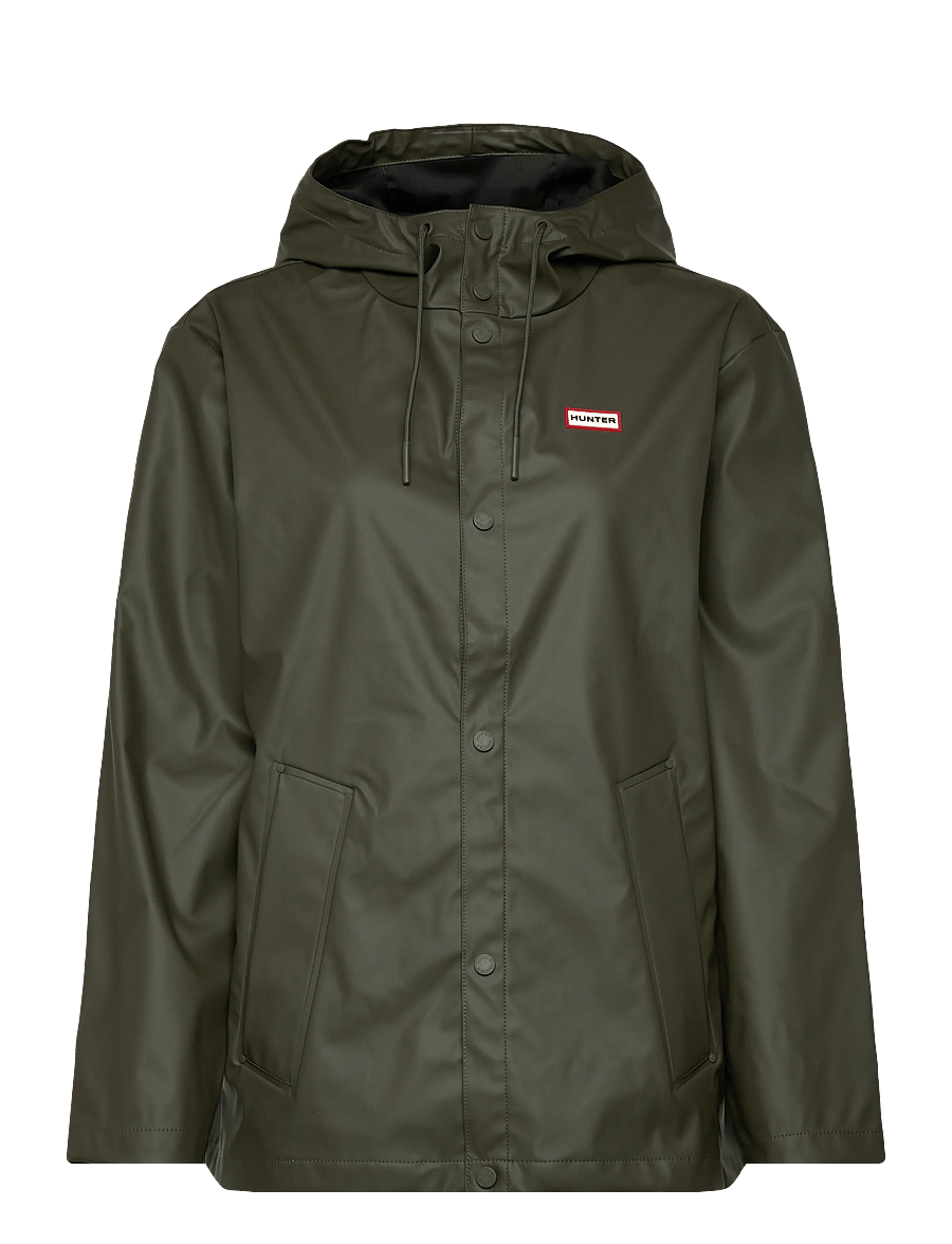 Hunter - IZZY PU HOODED JACKET - regenmäntel - kambaba - 1