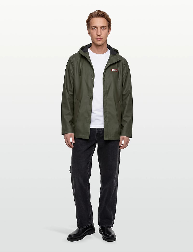 Hunter - IZZY PU HOODED JACKET - regnjackor - kambaba - 0