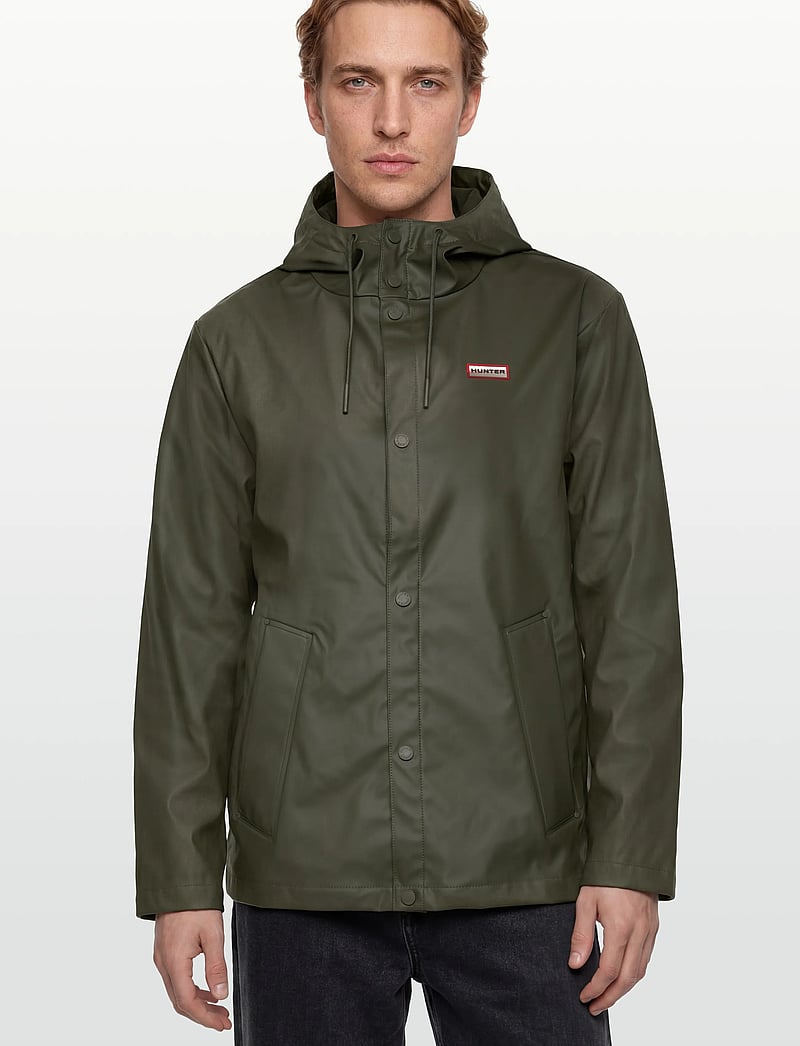 Hunter - IZZY PU HOODED JACKET - regnjackor - kambaba - 3