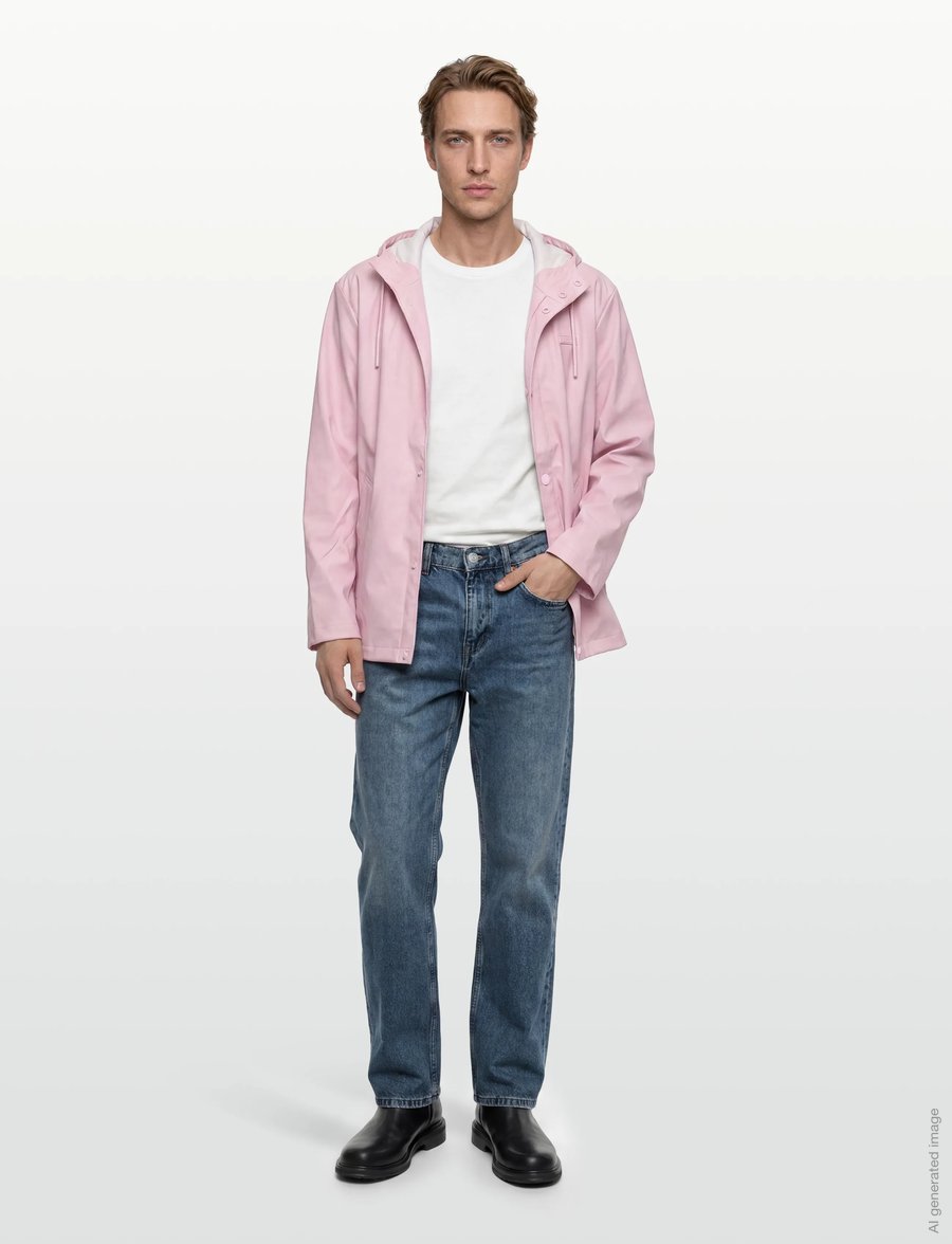 Hunter - IZZY PU HOODED JACKET - regnjackor - parfait pink - 0