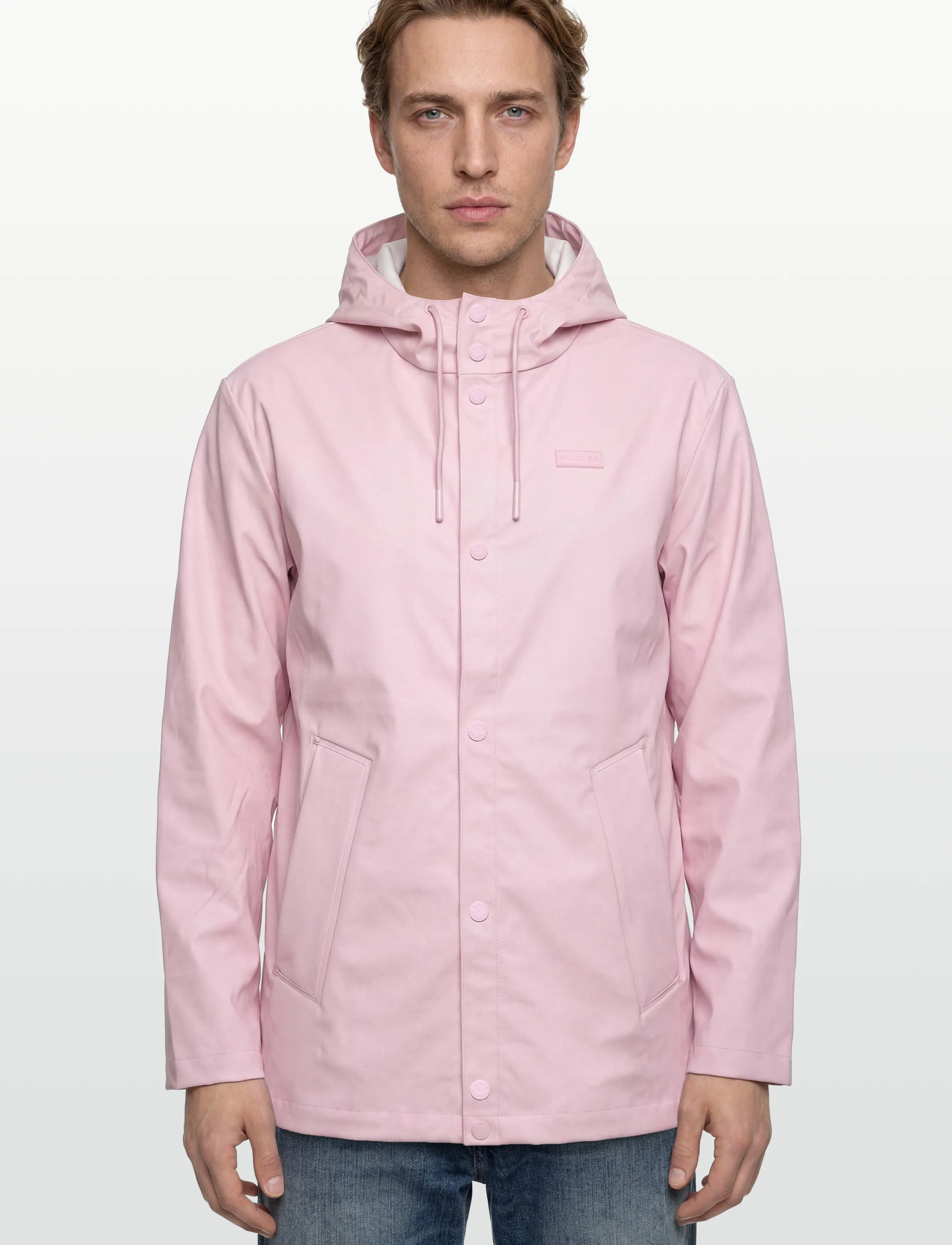 Hunter - IZZY PU HOODED JACKET - regnjackor - parfait pink - 3